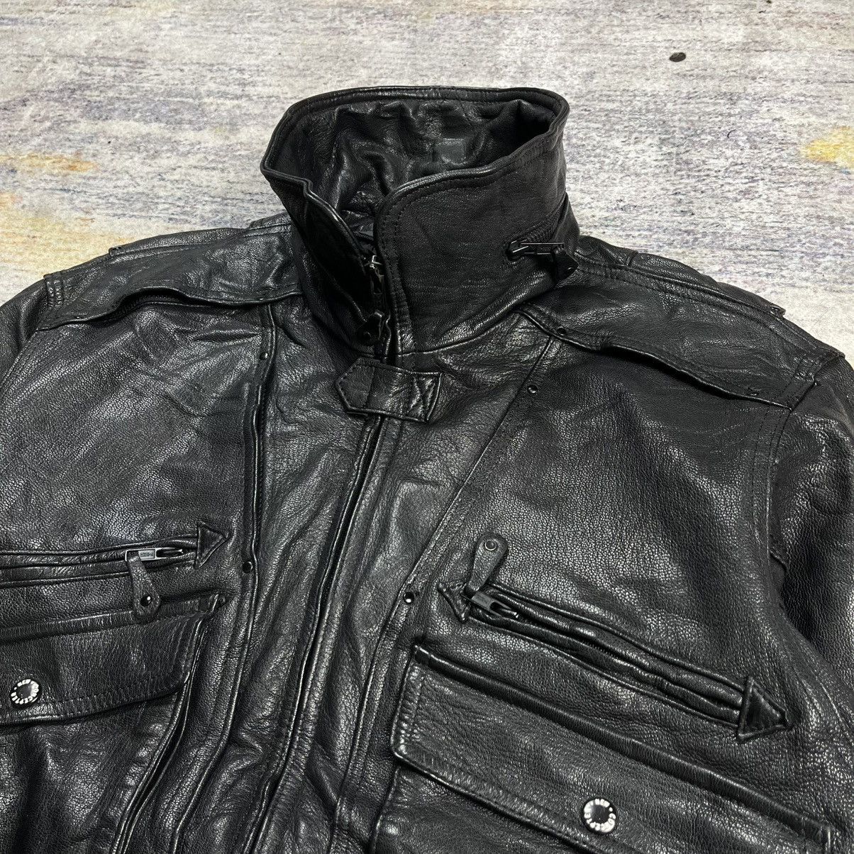 Kadoya Vintage 2000s Kadoya New concepter riding leather jacket Size US M / EU 48-50 / 2 - 5 Thumbnail