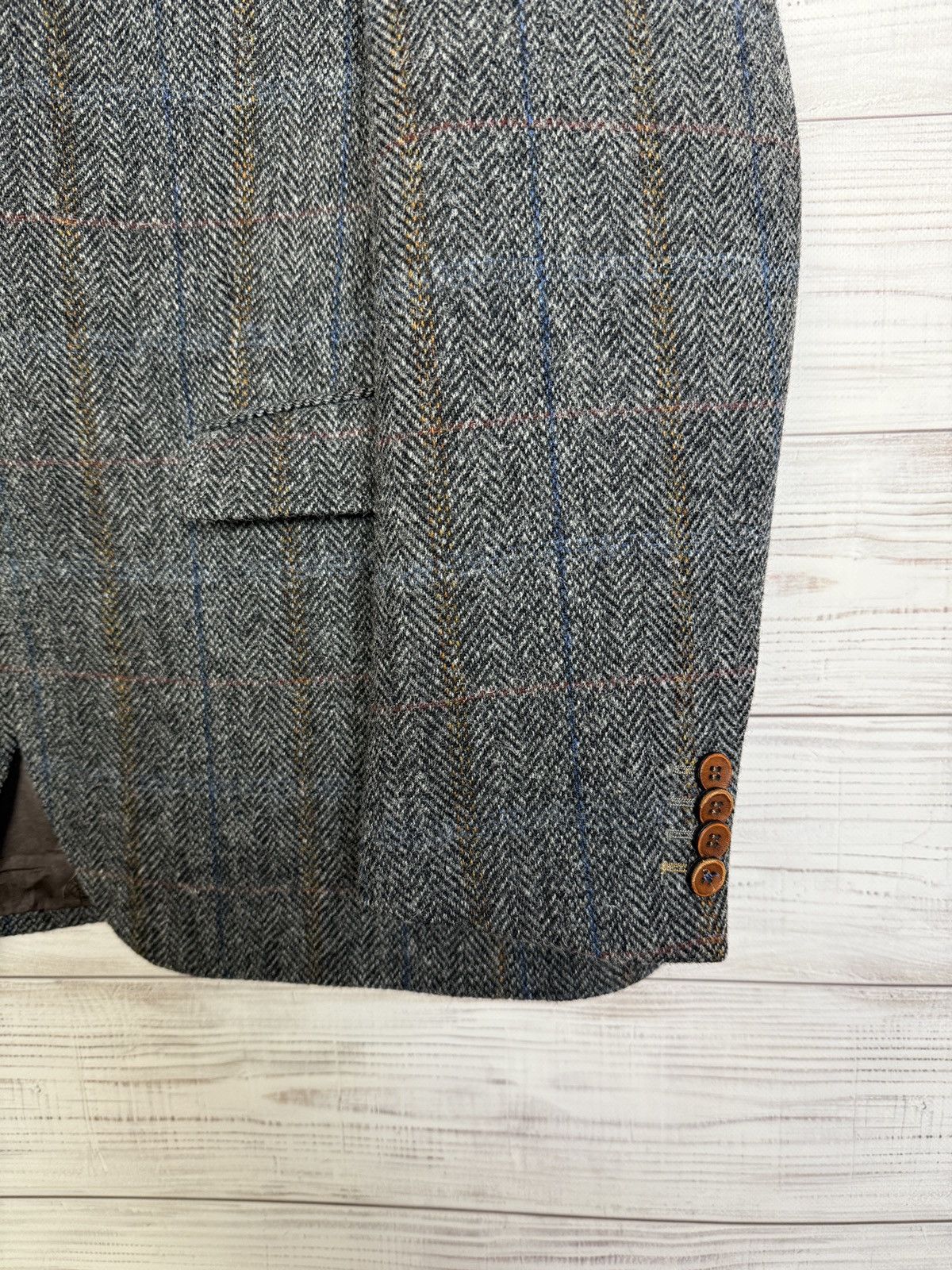 Harris Tweed Harris Tweed Barutti wool checkered wool blazer Size 44S - 6 Thumbnail
