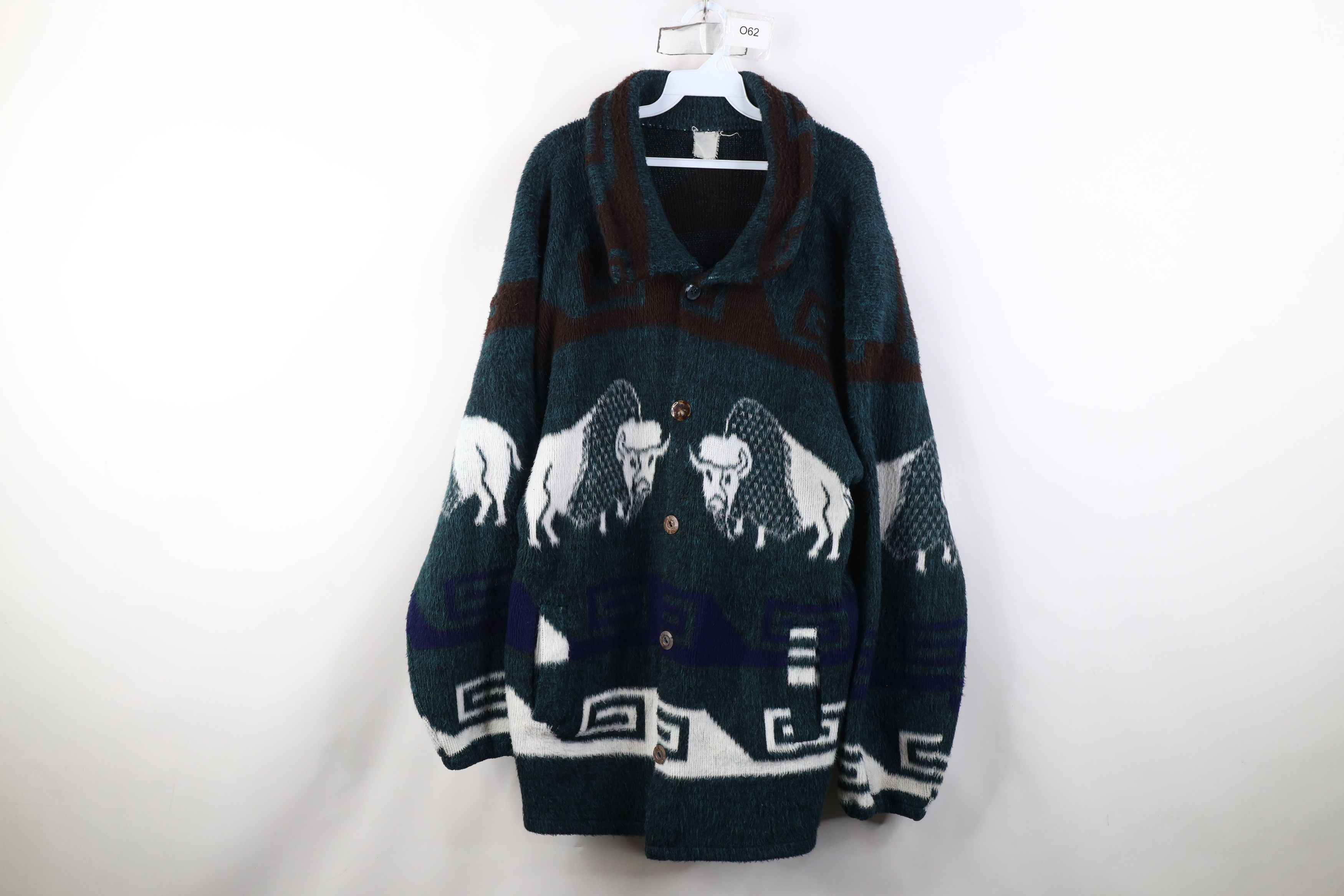 Vintage Vintage 90s Streetwear Southwestern All Over Print Jacket Size US XL / EU 56 / 4 - 1 Thumbnail