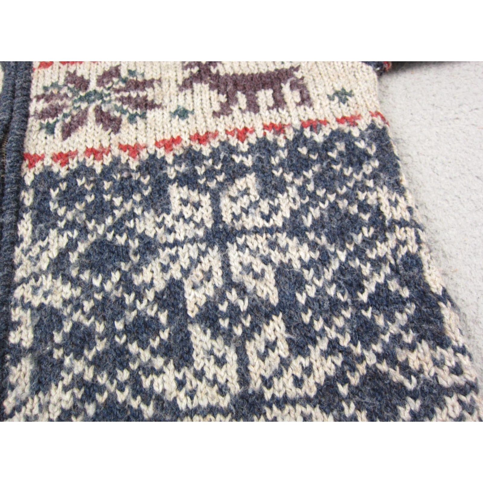 Vintage VINTAGE Christopher & Banks Cardigan Sweater Womens M Blue Fair Isle Cardigan 90s Womens Black? Size M / US 6-8 / IT 42-44 - 7 Thumbnail