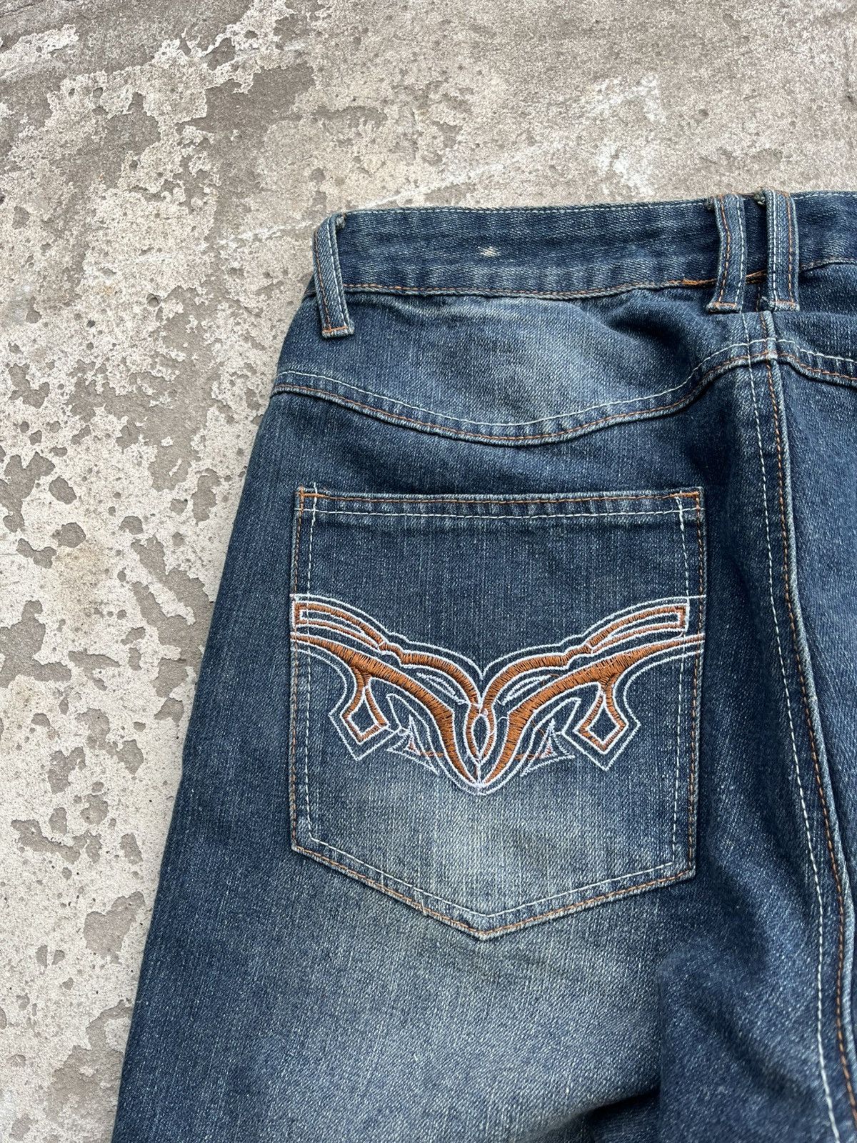 20471120 × If Six Was Nine × Le Grande Bleu (L.G.B.) Vintage Faded Distressed Denim Jeans like Junya Watanabe Y2K Size US 32 / EU 48 - 12 Thumbnail