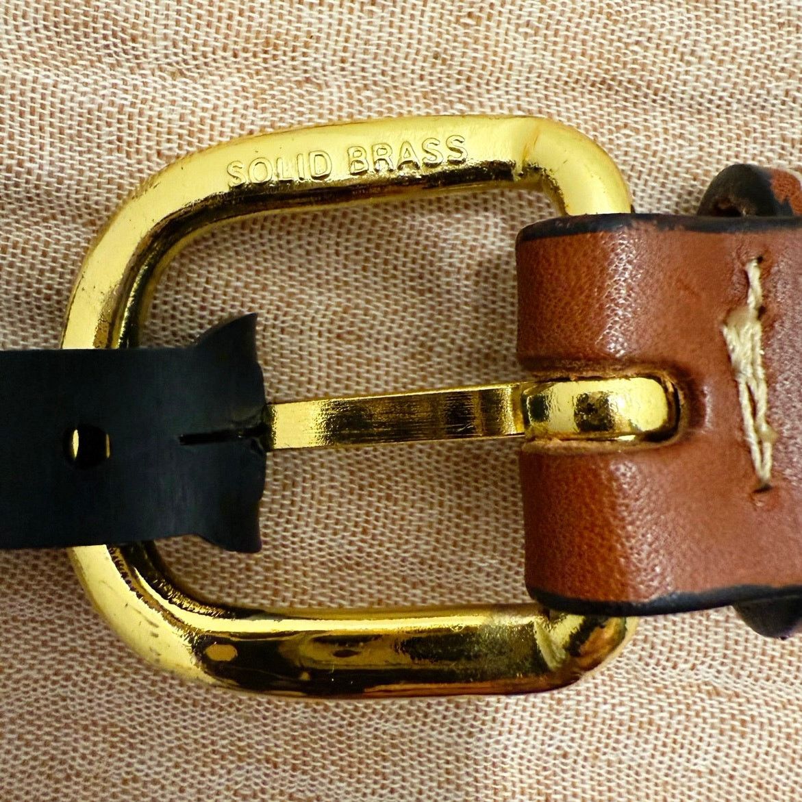 Leather United States Army Men's Web Leather Belt Size 40 - 4 Thumbnail