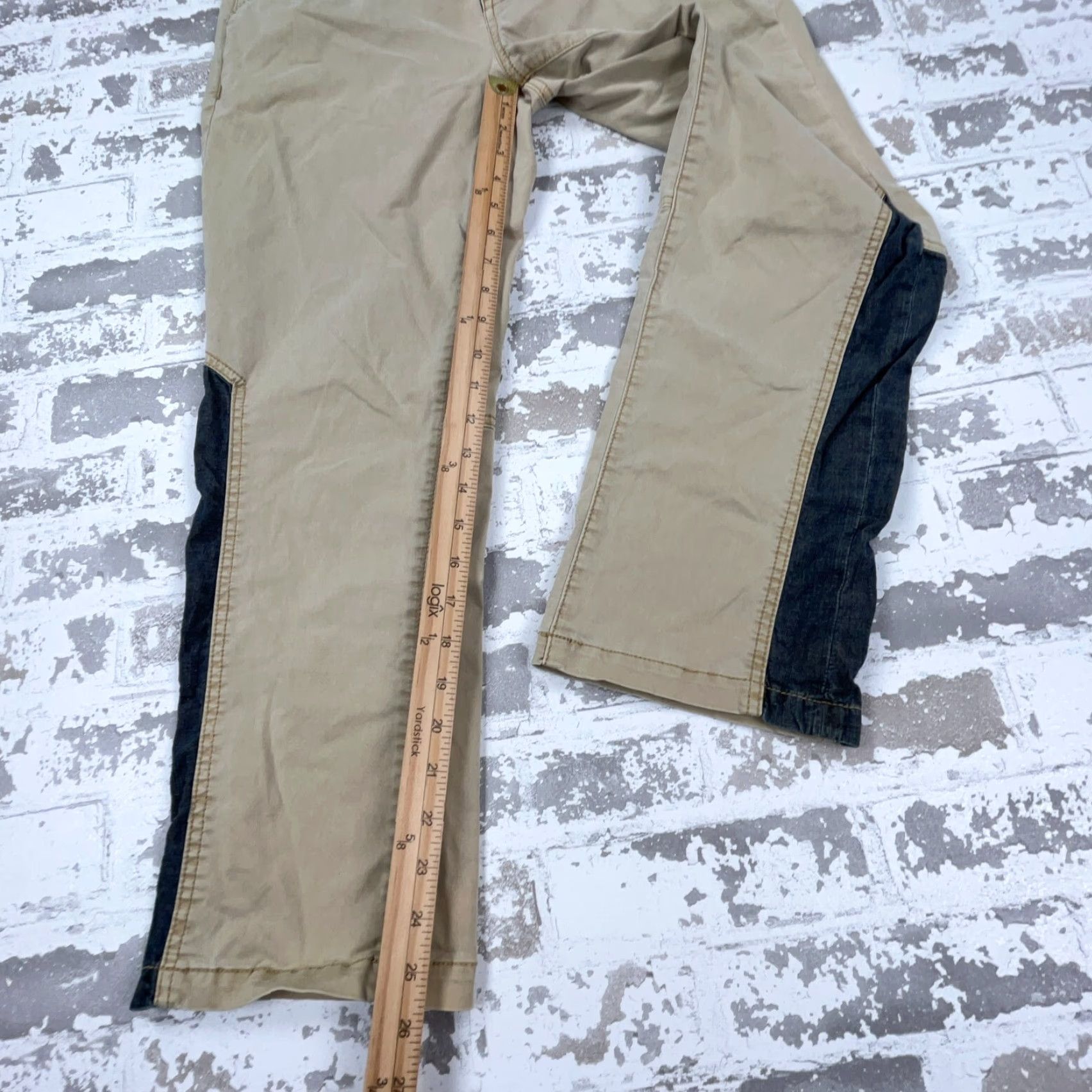 Anthropologie Anthropologie Pants Women 30 Chino Beig e Tan Brown Straight Regular Flat Front Zip Pockets Cotton Cotton Blend Casual - Size 30" / US 8 / IT 44 - 6 Thumbnail