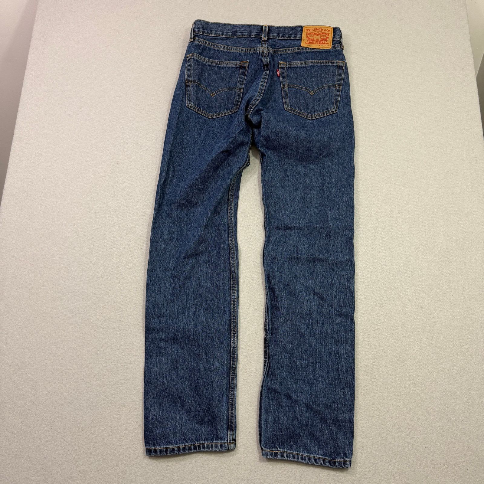 Levi's Levis 505 Jeans Men's 32x32 Blue Denim Straight Regular Fit Size US 32 / EU 48 - 7 Thumbnail