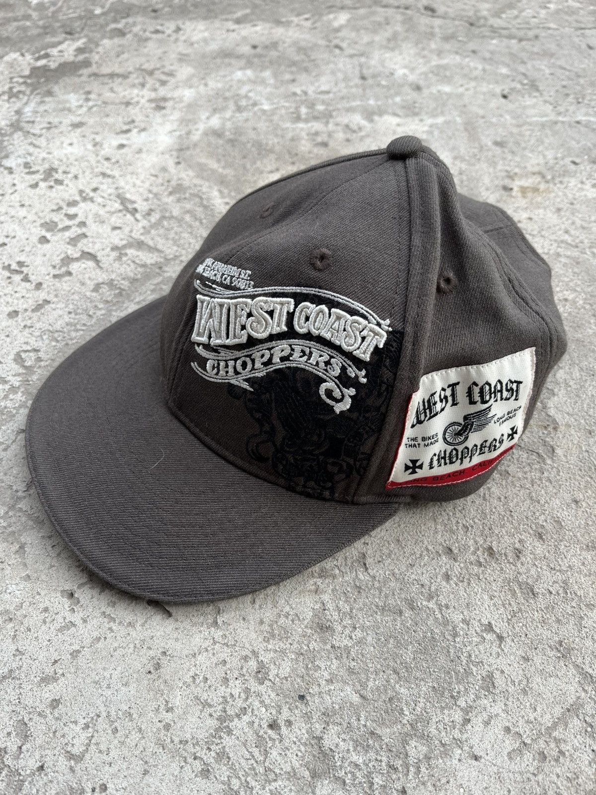 Vintage × West Coast Choppers West Coast Choppers Japanese Faded Big Logo Cap Chrome style Size ONE SIZE - 1 Thumbnail