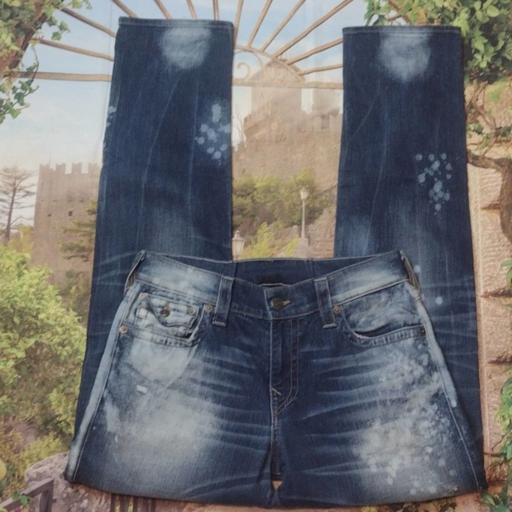 True Religion TRUE religion geno with flap relax slim distress jeans sz 32 Size US 32 / EU 48 - 2 Thumbnail