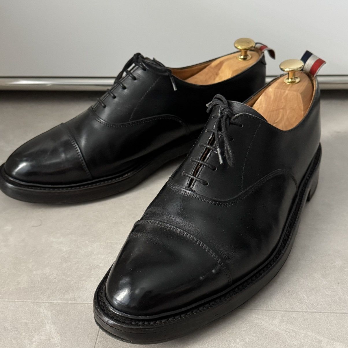 Thom Browne Thom Browne Cap-toe Oxford Black UK8.5 Size US 9.5 / EU 42-43 - 2 Thumbnail