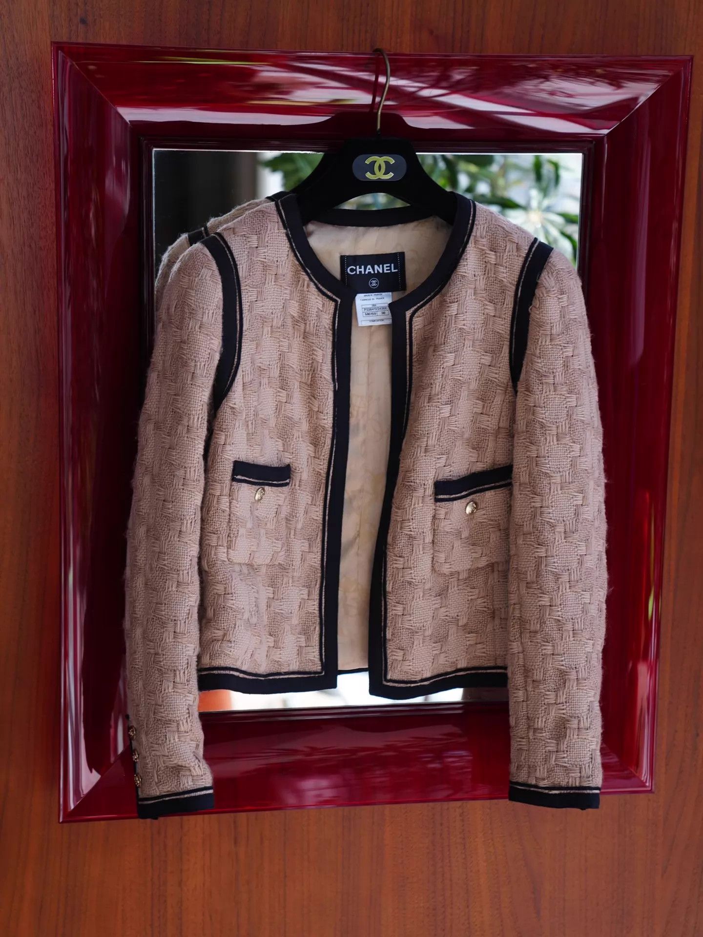 Chanel Chanel 2008 Khaki Wool Knit CC Button Jacket Size S / US 4 / IT 40 - 2 Thumbnail