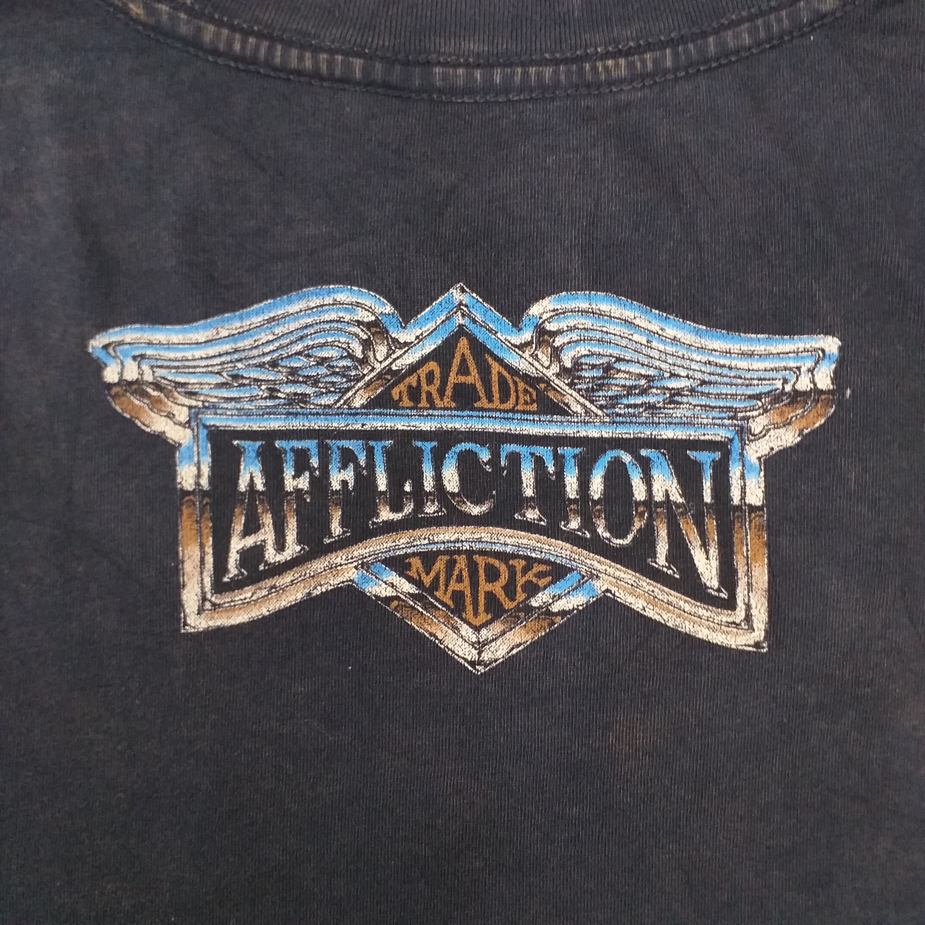 Japanese Brand Affliction Easy Rider Xlarge Tshirt -E105 Size US XL / EU 56 / 4 - 5 Thumbnail