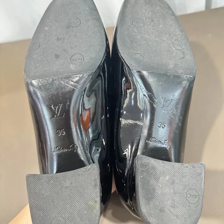 Louis Vuitton Louis Vuitton Black Chunky Heeled Shoes -2508 Size US 5.5 / EU 38 - 4 Thumbnail