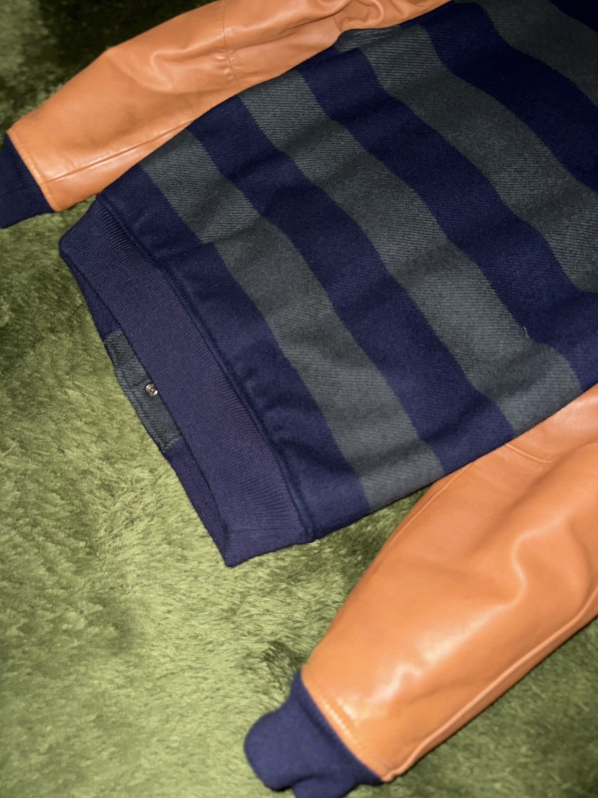 Nike [S] Nike Life Lambskin Sleeve Wool Varsity Jacket Size US S / EU 44-46 / 1 - 11 Thumbnail