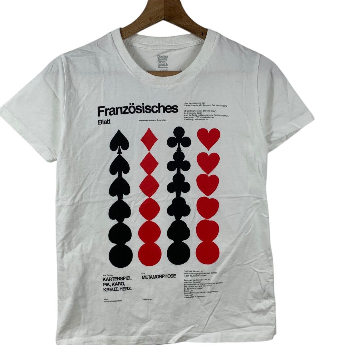 Vintage GRANIPH FRANZOSISCHES METAMORPHOSE Design Tee Shirt Top Size S / US 4 / IT 40 - 3 Thumbnail