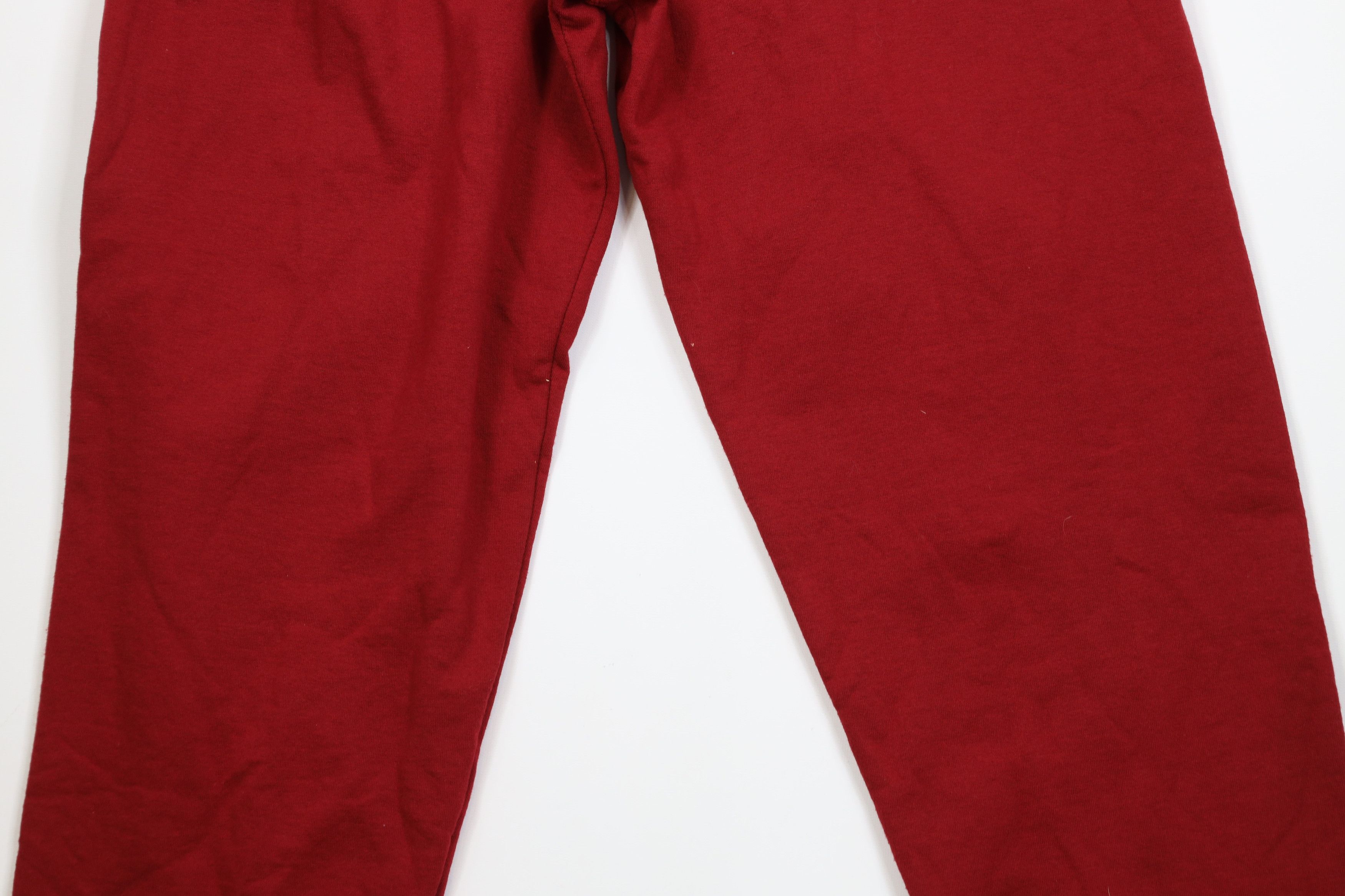 Vintage Vintage 90s Streetwear Blank Sweatpants Joggers Pants Red Size US 36 / EU 52 - 13 Thumbnail