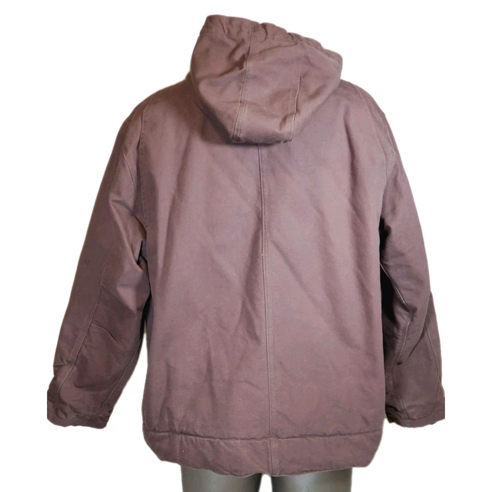 Carhartt VINTAGE Carhartt Sherpa-Lined Utility Jacket Relaxed Fit Washed Duck Dark Brown Men 2XL Size US XXL / EU 58 / 5 - 5 Thumbnail