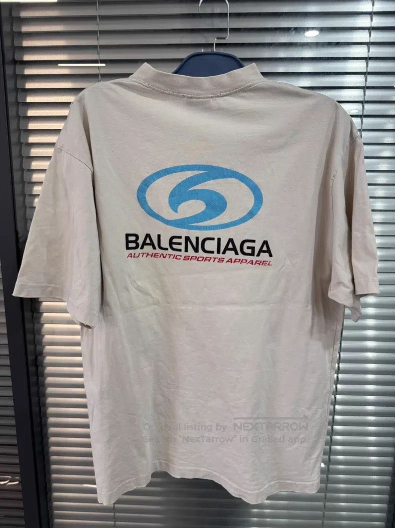 Balenciaga Balenciaga Logo Printed Loose Fit Short Sleeve T-Shirt Size US S / EU 44-46 / 1 - 2 Thumbnail
