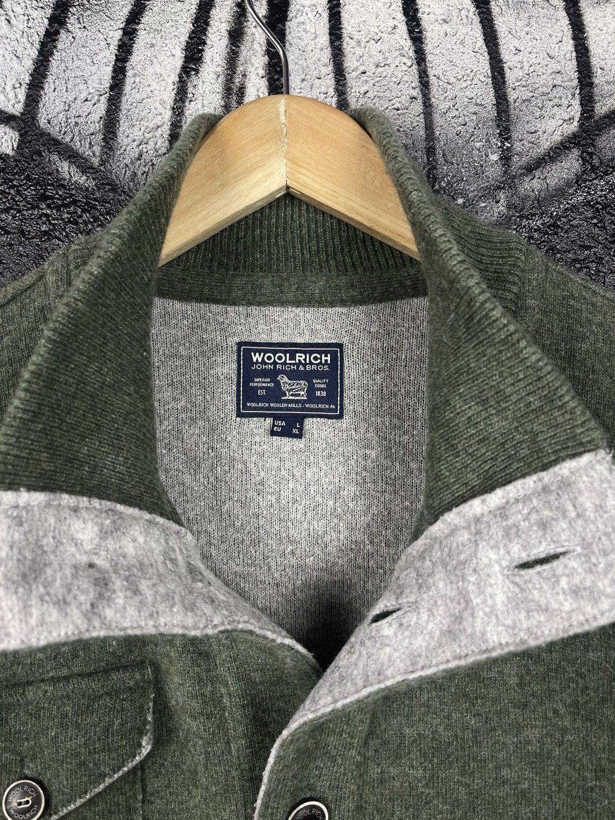 Woolrich Woolen Mills Woolrich John Rich & Bros. Wool Button-Down Sweater Men’s Size US L / EU 52-54 / 3 - 8 Thumbnail