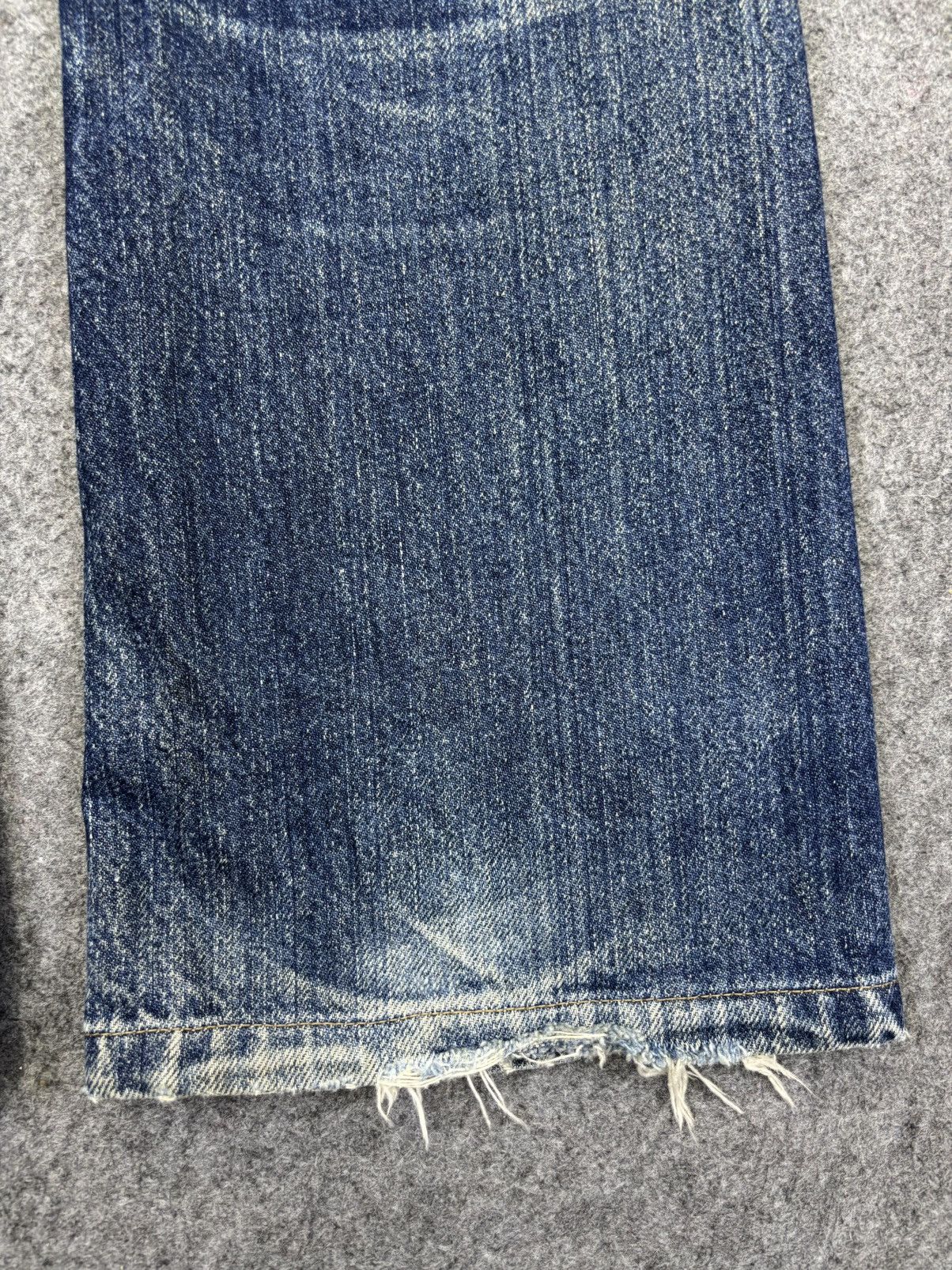 Lee 💥Flare💥Vintage 90s Ms Lee Flare Crazy Fades Denim F909 Size 24" / US 00 / IT 34 - 11 Thumbnail