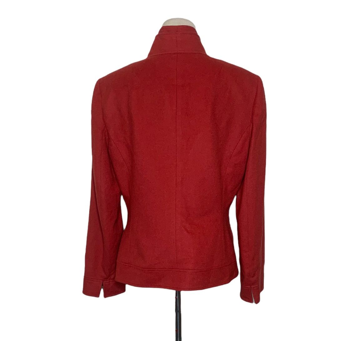 Albert Nipon Albert Nipon orange wool snap buttons blazer size 12 Size XL / US 12-14 / IT 48-50 - 2 Thumbnail