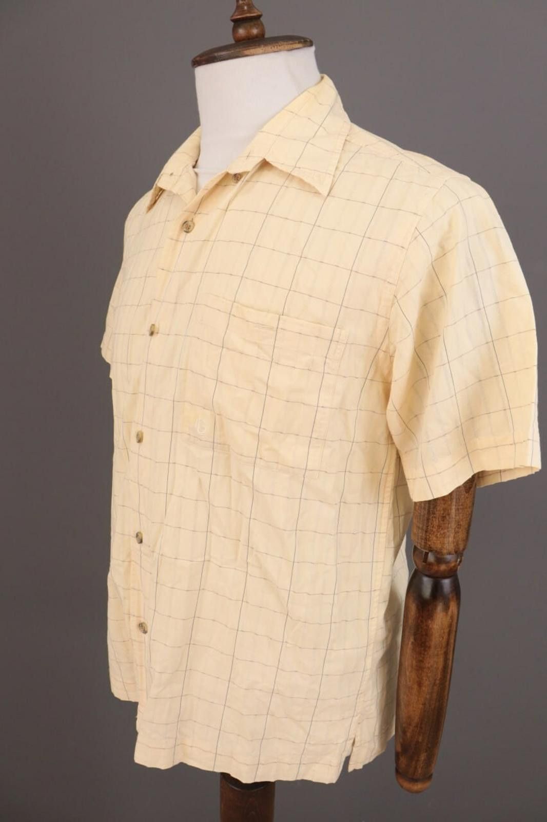 Guy Laroche Vintage Guy Laroche Paris Beige Check Shirt Size 4 Size US M / EU 48-50 / 2 - 7 Thumbnail