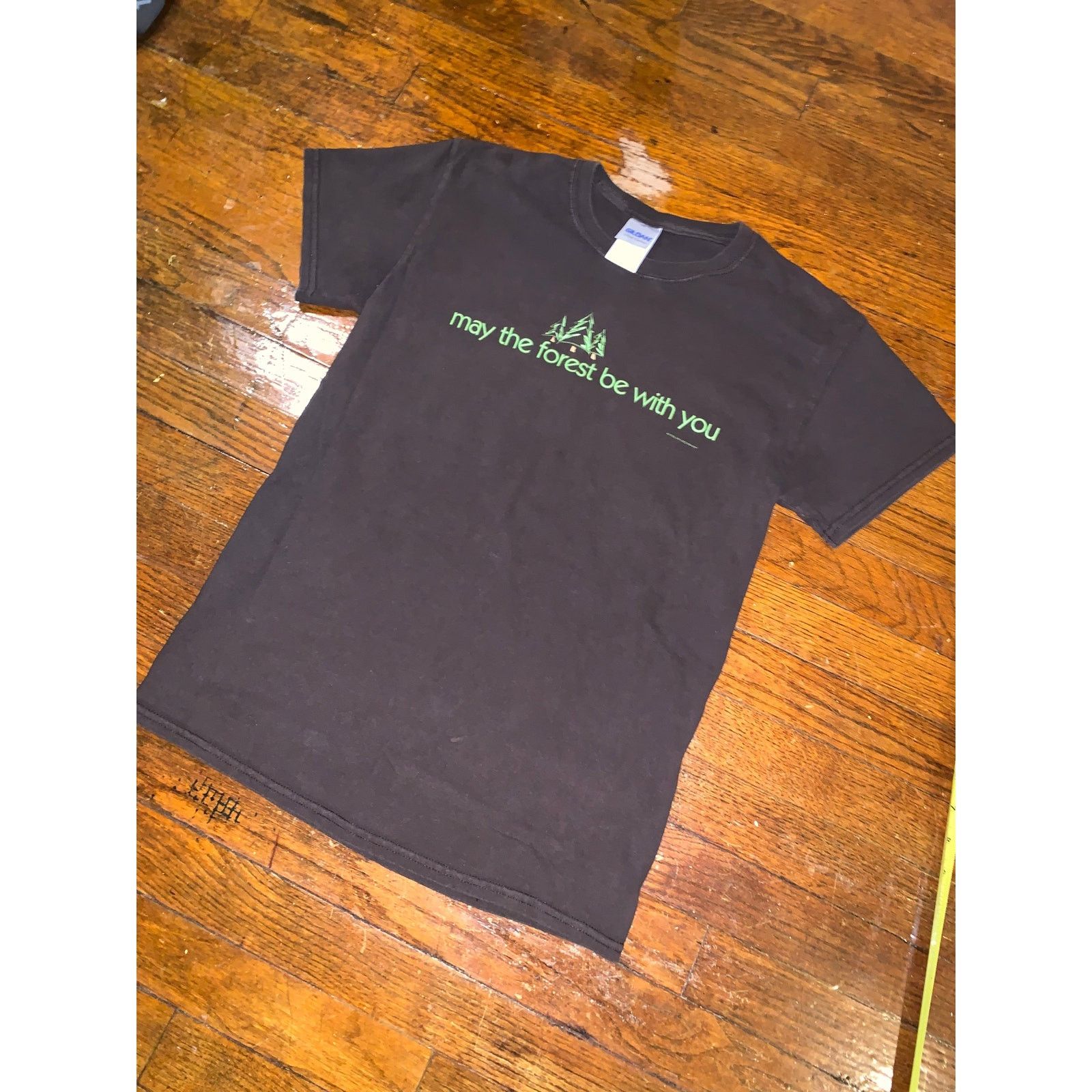Gildan May The Forest Be With You T Shirt Small Nature Parody Tee Size US S / EU 44-46 / 1 - 4 Thumbnail