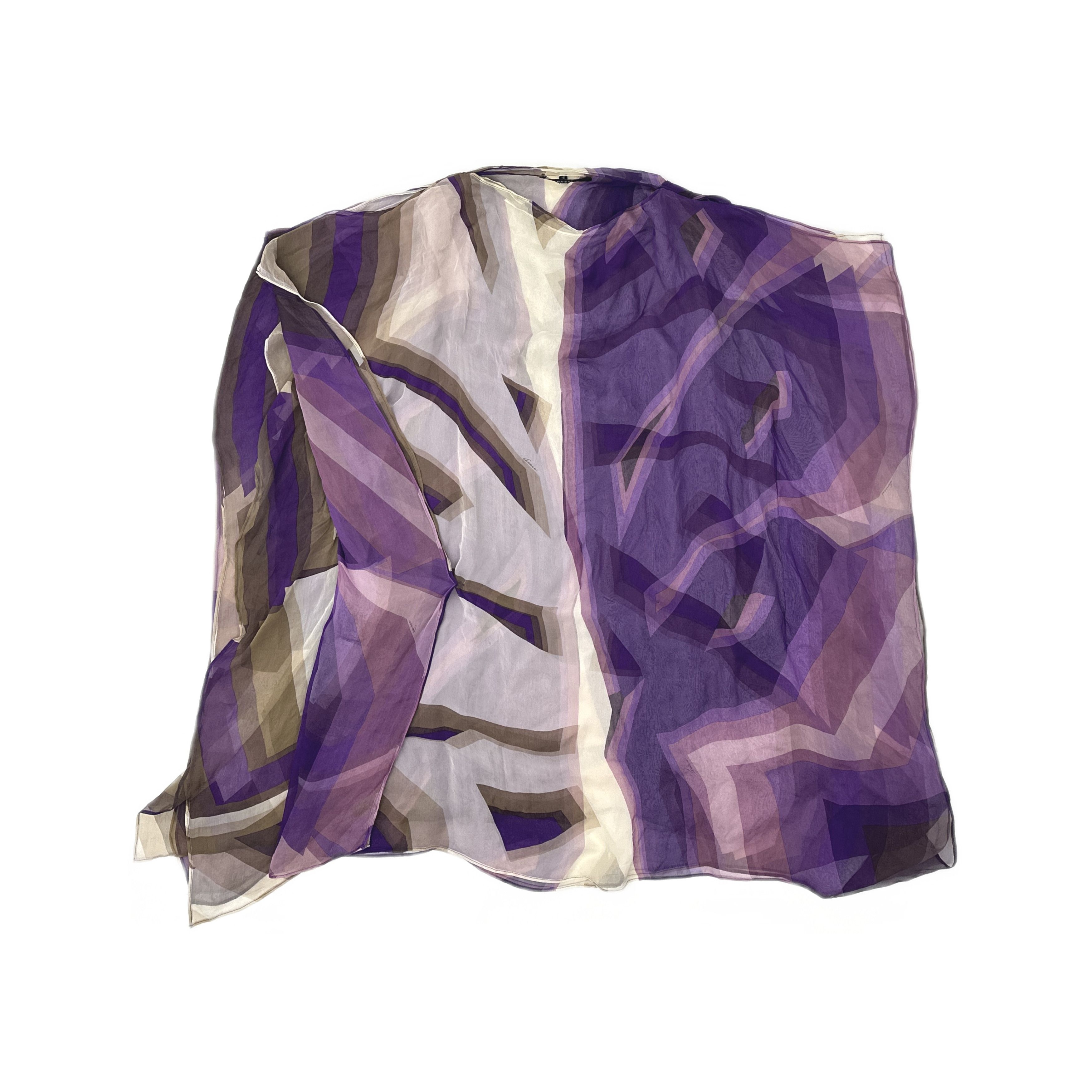 Gucci Gucci Geometric Print Sheer Blouse Size 40 Size S / US 4 / IT 40 - 1 Thumbnail