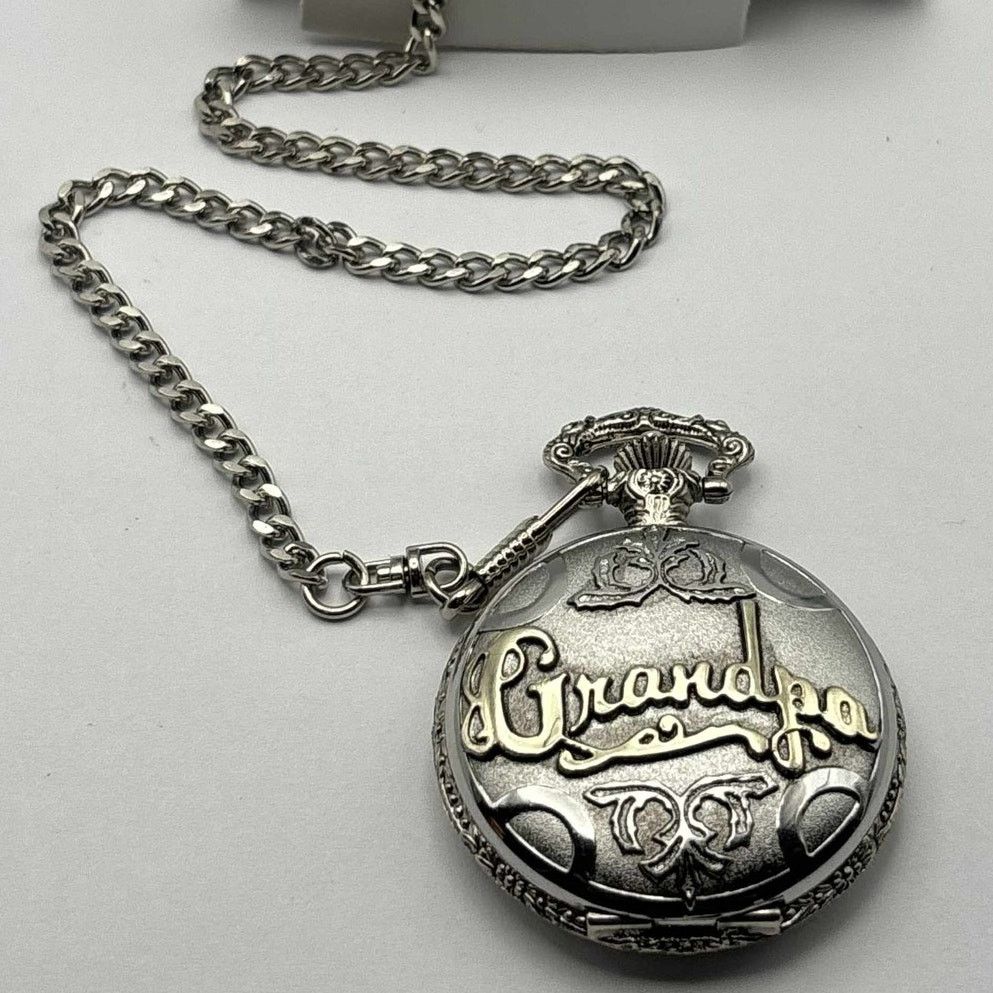 Other Vintage Silver Grandpa Pocket Watch Size ONE SIZE - 3 Thumbnail