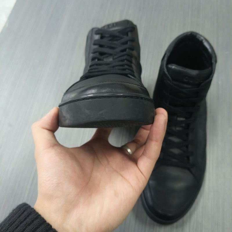 Gucci Gucci Black High-Top Sneakers Size US 8 / EU 41 - 5 Thumbnail