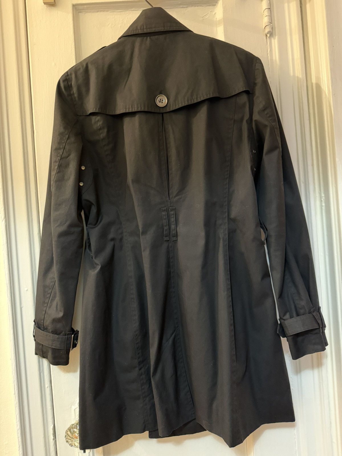 Burberry Burberry Brit Trench Coat in Black with Belt Size L / US 10 / IT 46 - 3 Thumbnail