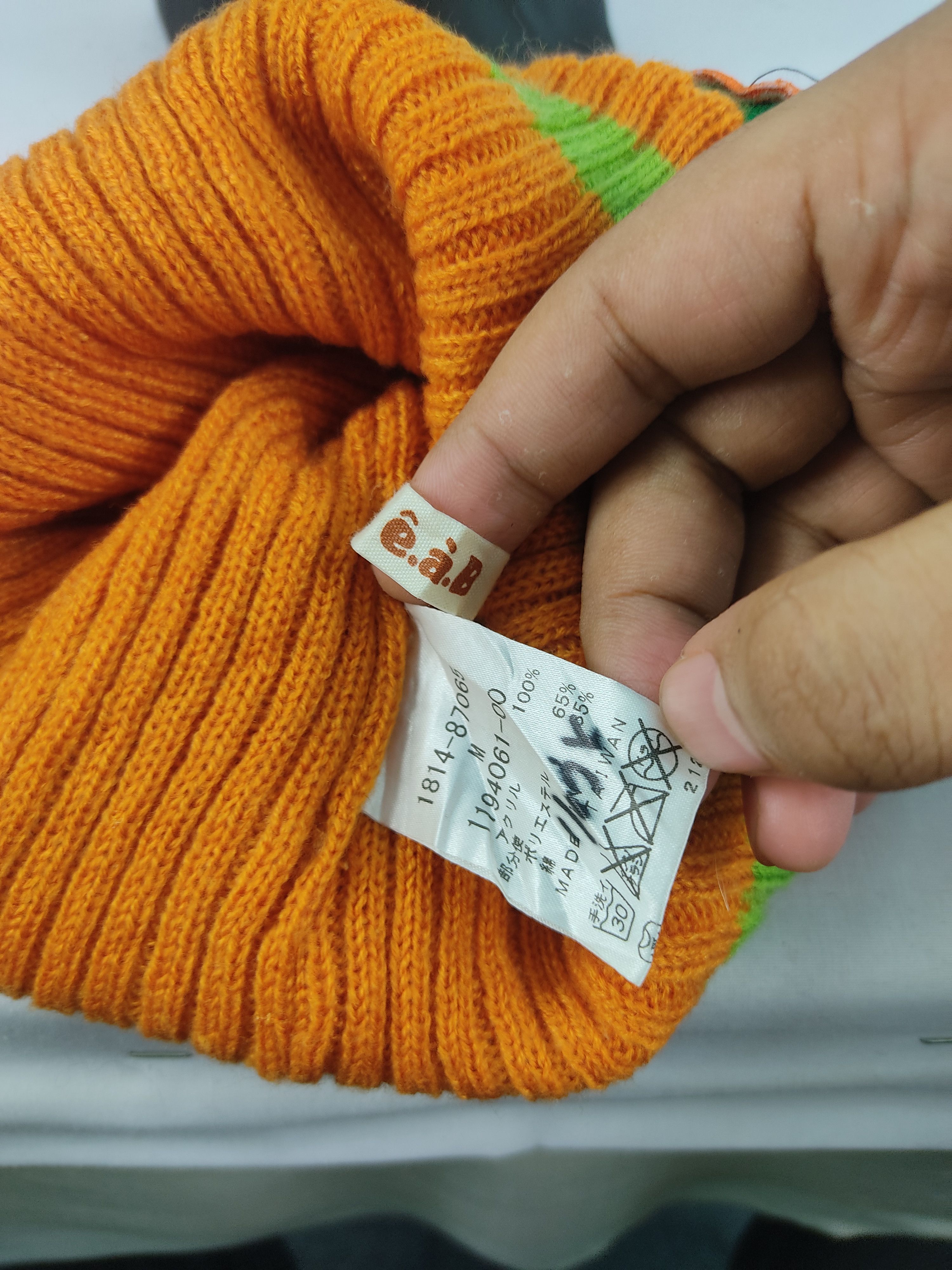 Japanese Brand × Vintage Japanese Brand e.a.B Beanie / Snow Hat / Snow Cap Size ONE SIZE - 4 Thumbnail