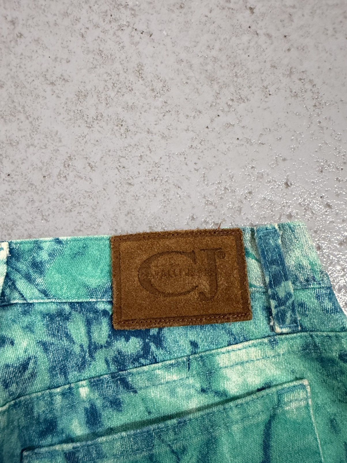 Just Cavalli Vintage Cavalli Jeans Floral Overprinted Breeches Size 29" - 12 Thumbnail