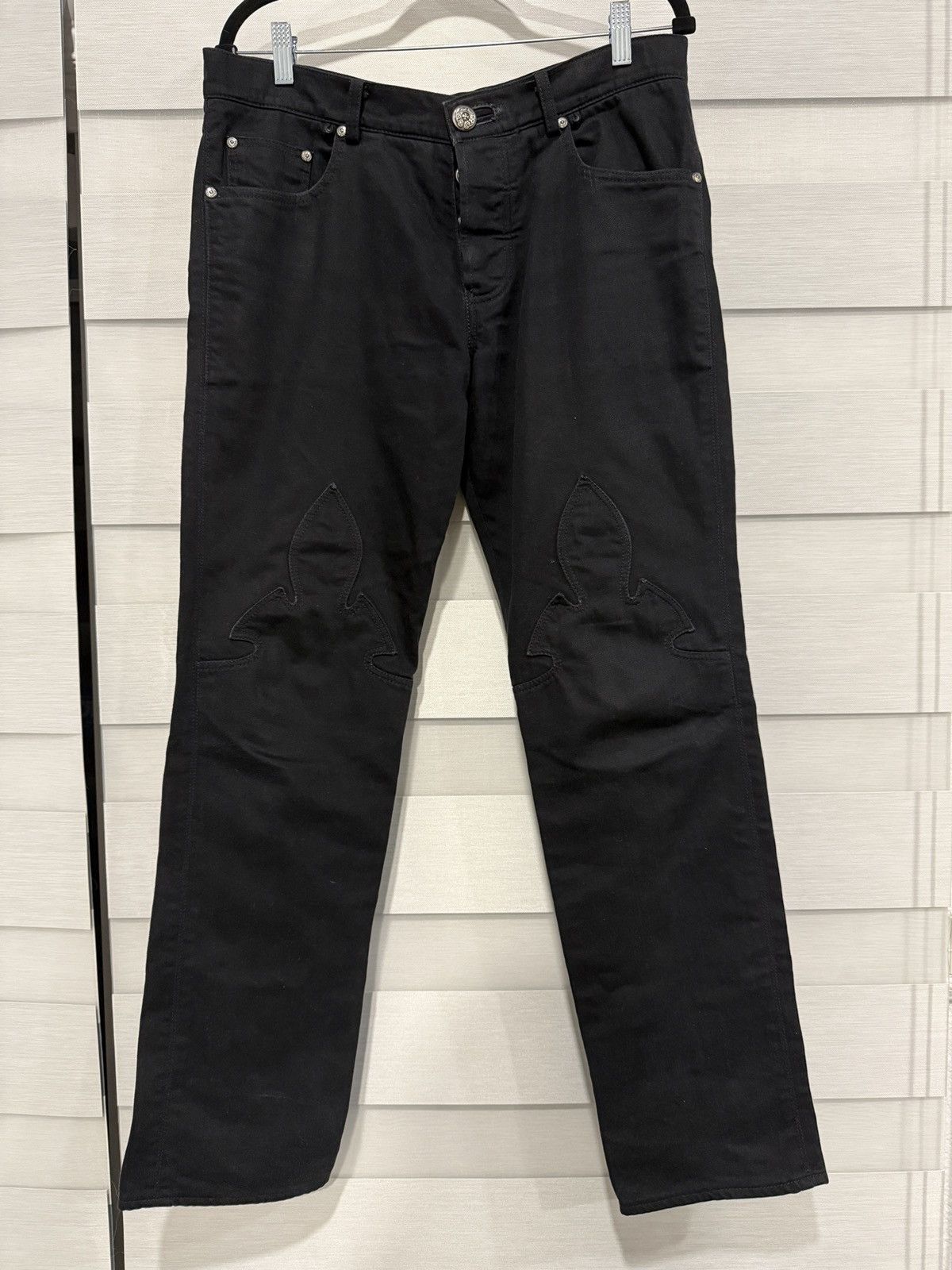 Chrome Hearts Chrome Hearts Fleurknee w/ dagger zippers Size US 34 / EU 50 - 1 Thumbnail