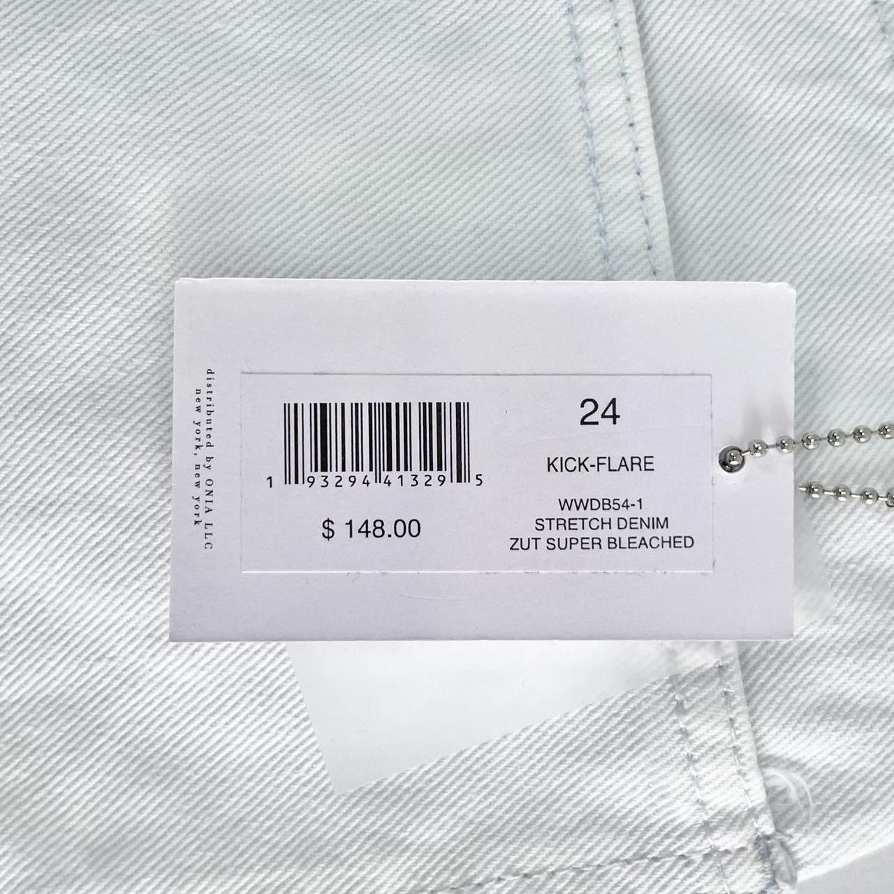 WeWoreWhat We Wore What Kick Flare High Rise Jeans Cotton Light Denim Size 24" / US 00 / IT 34 - 8 Thumbnail