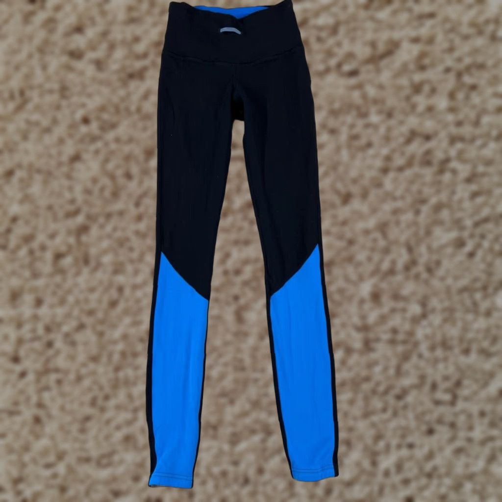 Lululemon Lululemon Pants Womens 2 Blue Run Runder Under Pant Gym READ Size 26" / US 2 / IT 38 - 1 Thumbnail
