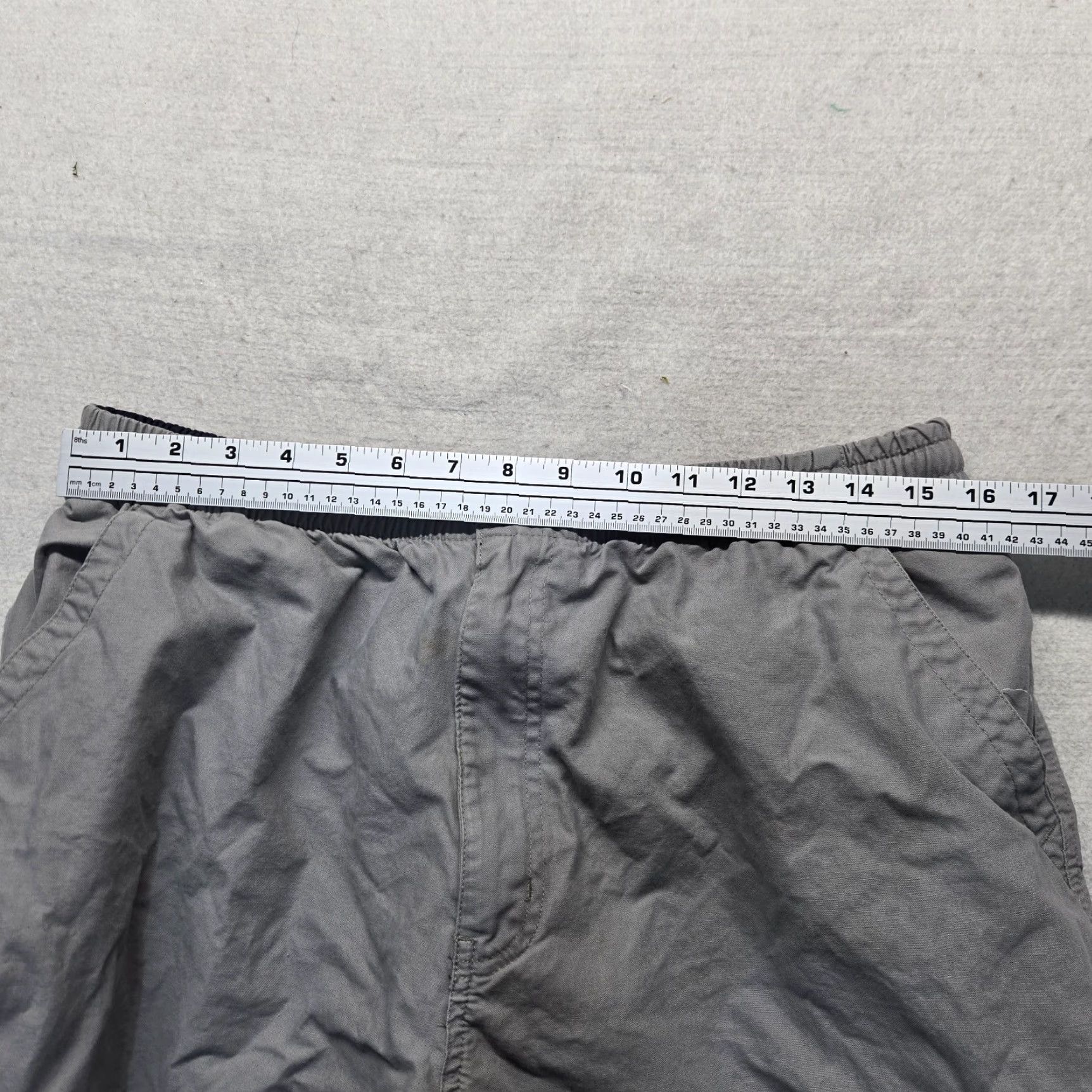 Faded Glory Faded Glory Cargo Shorts – Men – Size 32 – Gray – Stretch Cotton Flat Front Mid Rise, Regular Fit, Casual/Workwear Size US 32 / EU 48 - 4 Thumbnail