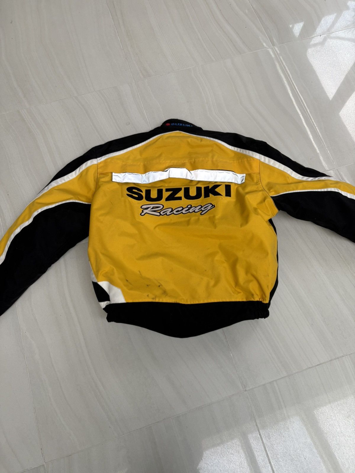 Vintage YELLOW AND BLACK SUZUKI YOSHIMURA MOTORCYCLE JACKET Size US XL / EU 56 / 4 - 3 Thumbnail