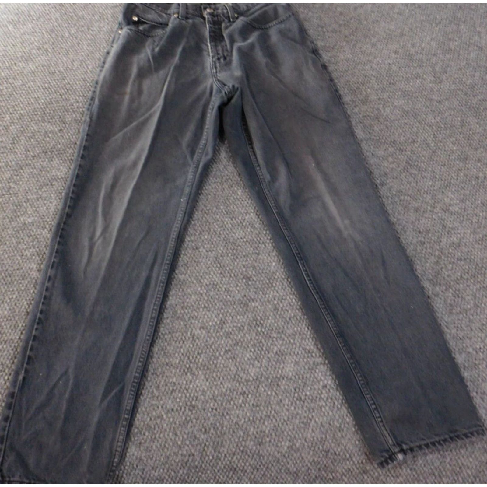 Anchor Blue VINTAGE Anchor Blue Jeans 33x34 Mens Blue Retro loose baggy denim classic Relaxed Straight 90s Mens Size US 33 - 2 Thumbnail