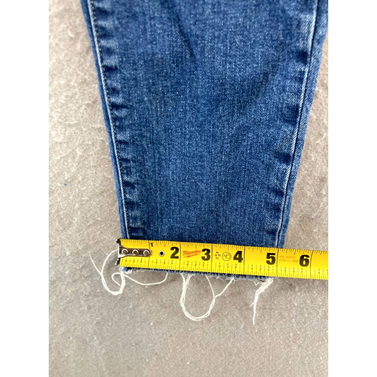 Lucky Brand Lucky Brand Lolita Skinny Jeans 00 24 Blue Crop Raw Hem Denim Woman Slim 5-Pocket Modern Bohemian Size 24" / US 00 / IT 34 - 6 Thumbnail