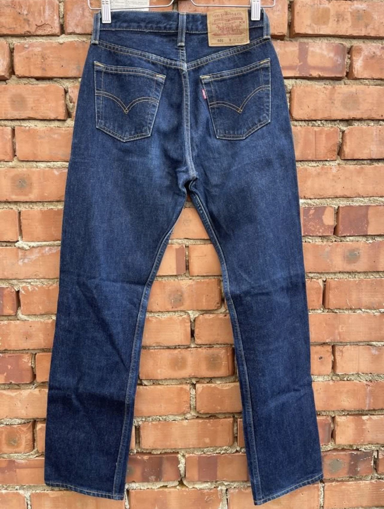 Jean Vintage 90s Levi's 501 for WOMEN Faded Blue Jeans Size 26" / US 2 / IT 38 - 3 Thumbnail
