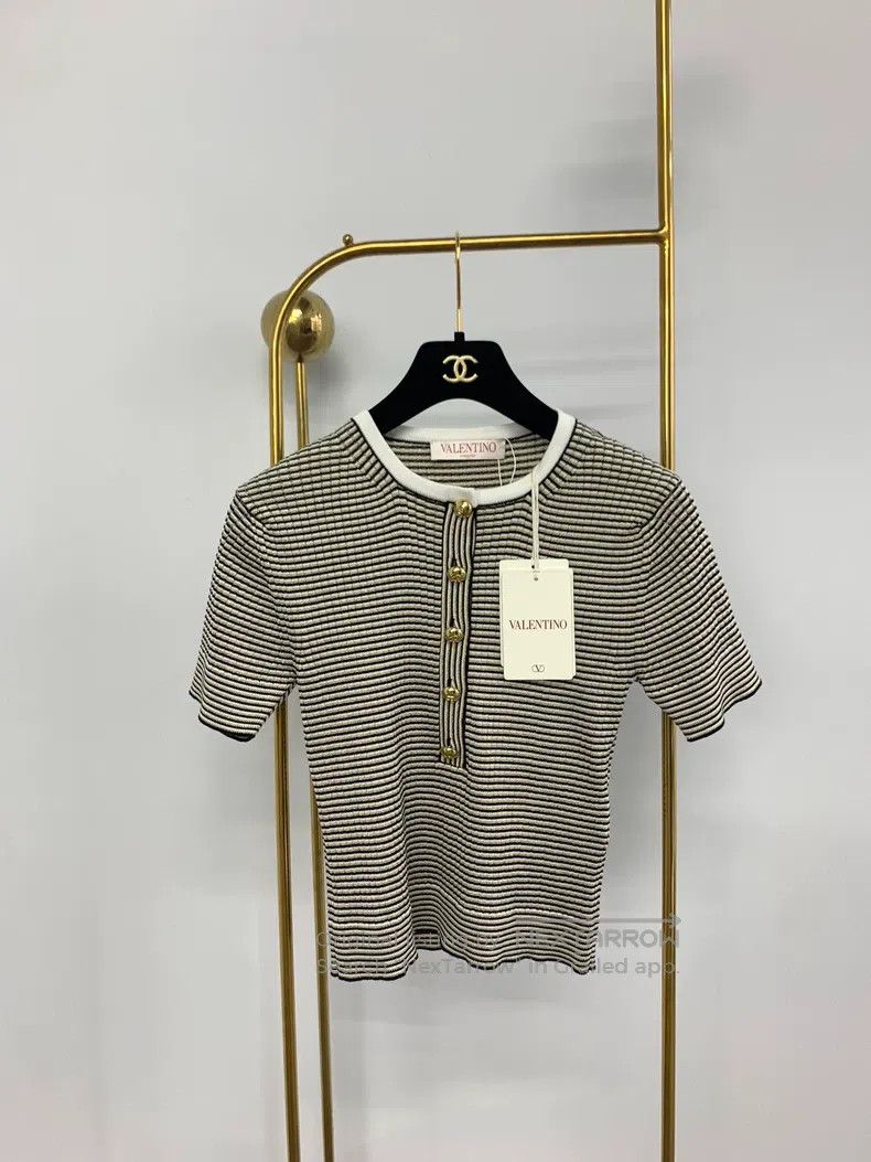 Valentino Striped knit short sleeves