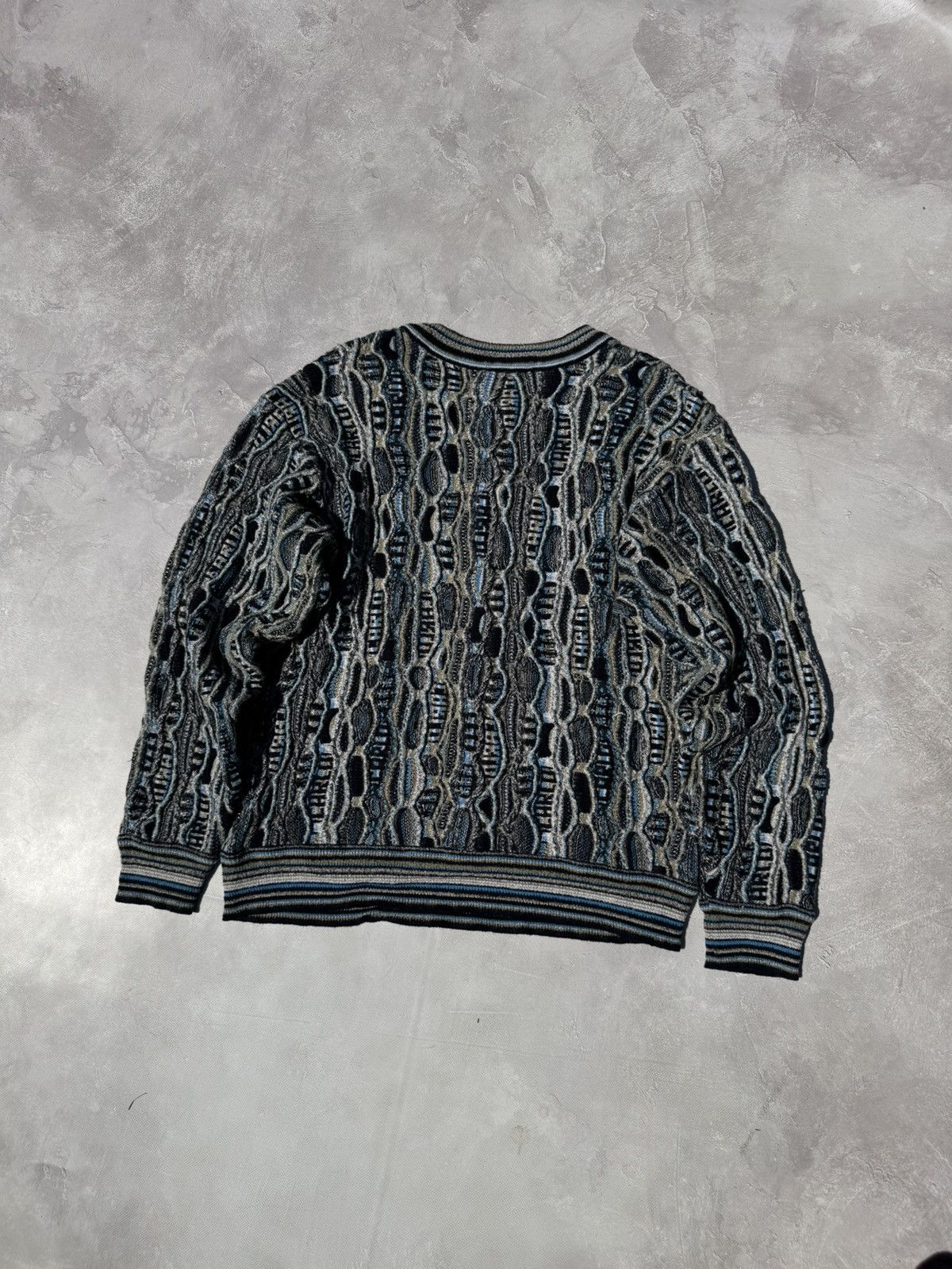 Carlo Colucci Vintage Carlo Colucci Husky Coogi Style Knit Sweater Size US M / EU 48-50 / 2 - 11 Thumbnail