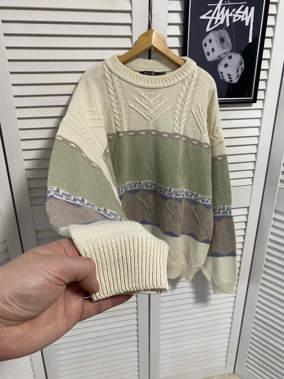 Japanese Brand Vintage 90s Knit Sweater Retro Vonehr Coogi Style Size US M / EU 48-50 / 2 - 3 Thumbnail