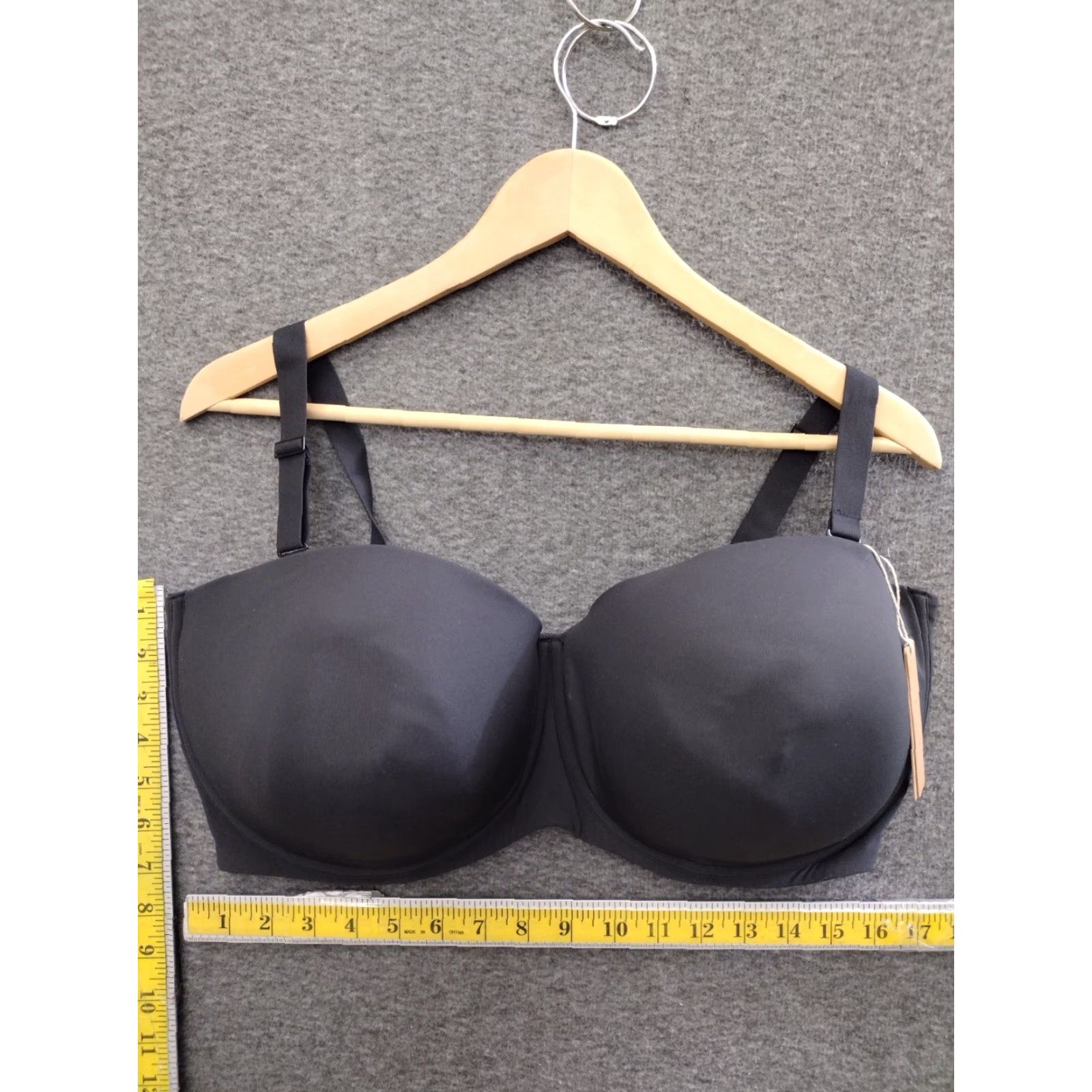 SKIMS SKIMS Fits Everybody Strapless Wired Bra Onyx 44H - Women's Bra - Strapless Underwire - 44H - Black - Designer - 90s? Size ONE SIZE - 4 Thumbnail
