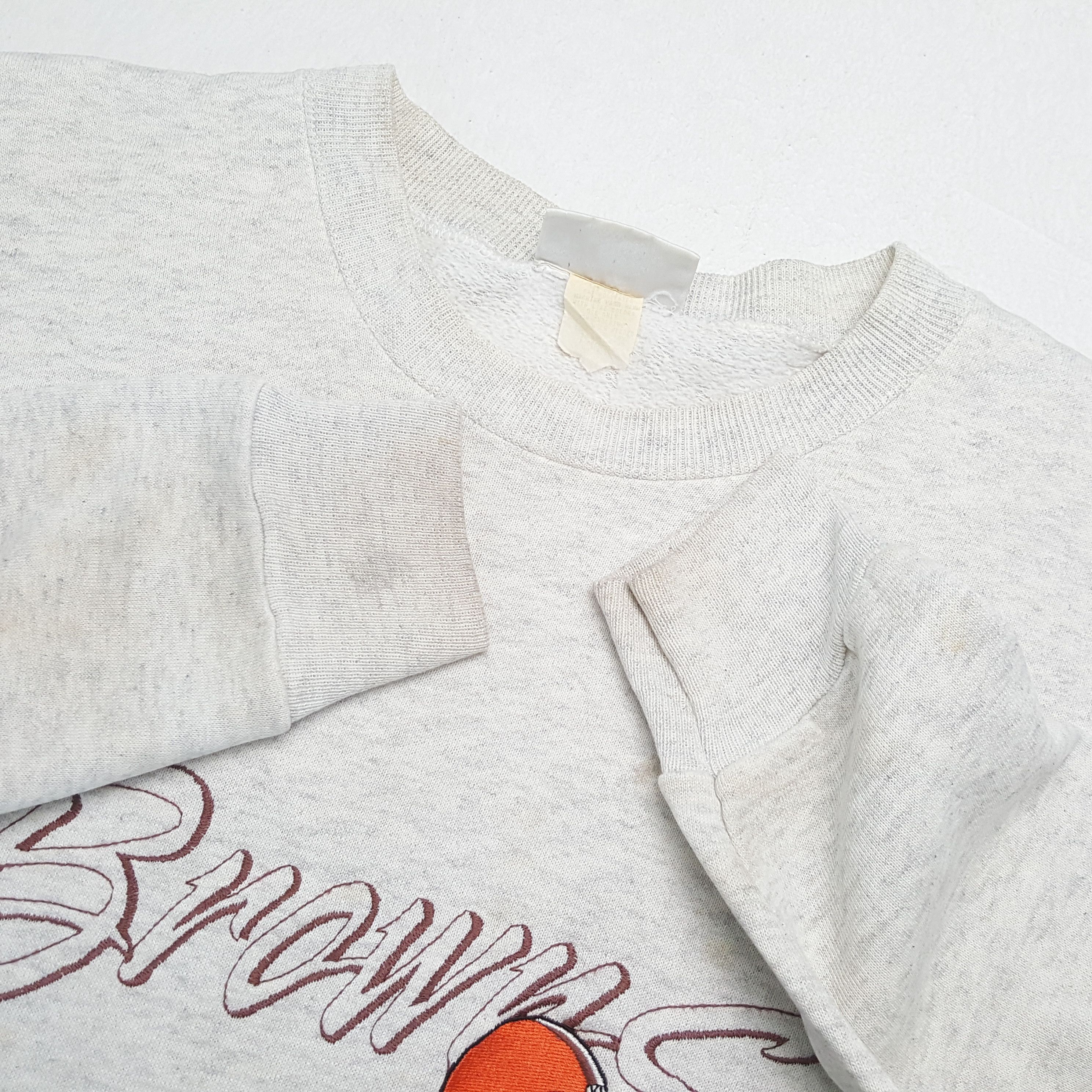 NFL × Vintage BROWNS NFL Football Team Vintage Sweatshirt Size US XL / EU 56 / 4 - 8 Thumbnail