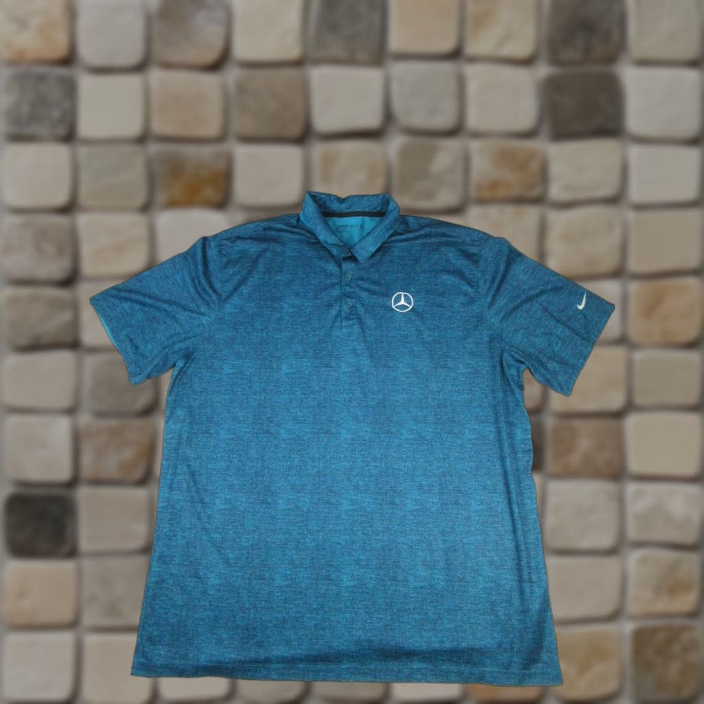 Nike VINTAGE Nike Golf Polo Shirt Mens XXL Blue Logo Size US XXL / EU 58 / 5 - 1 Thumbnail