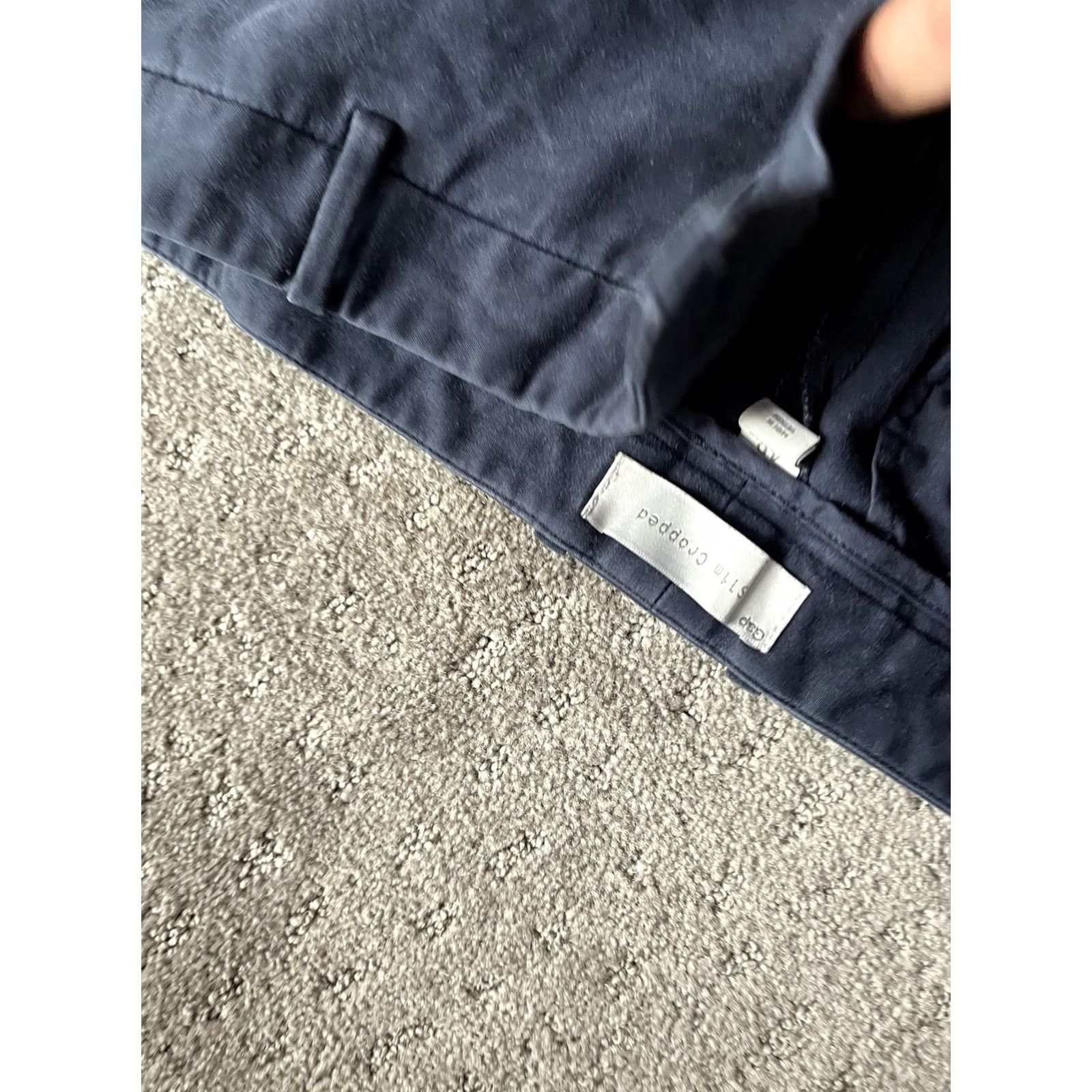 Gap Gap Slim Cropped Stretch PANTS Women 4 Blue Pockets Size 4 Regular Navy Cropped Slim Stretch Size 27" / US 4 / IT 40 - 4 Thumbnail