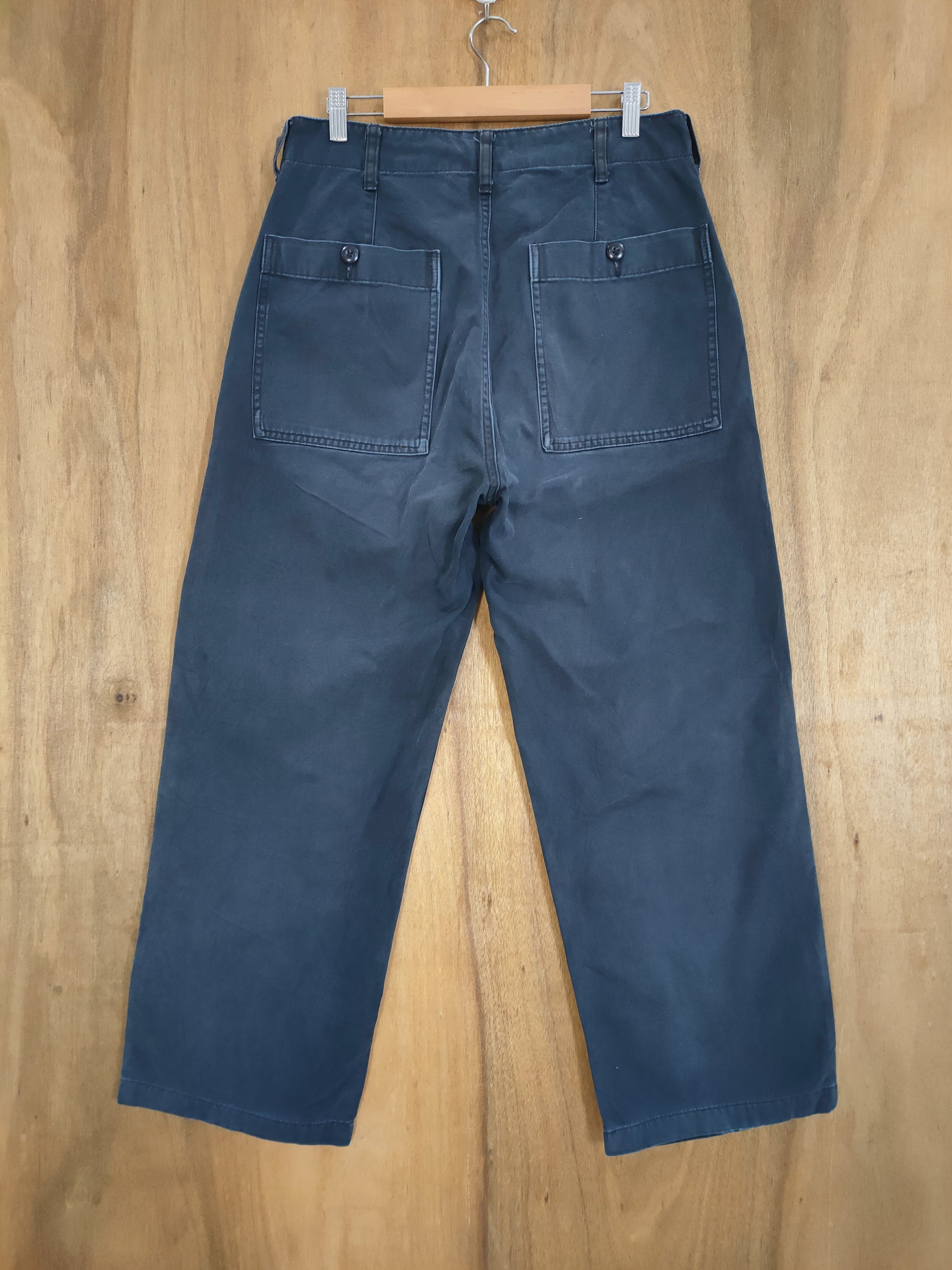 Japanese Brand JAPANESE GU DARK BLUE TROUSERS BUSH PANTS Size US 32 / EU 48 - 3 Thumbnail