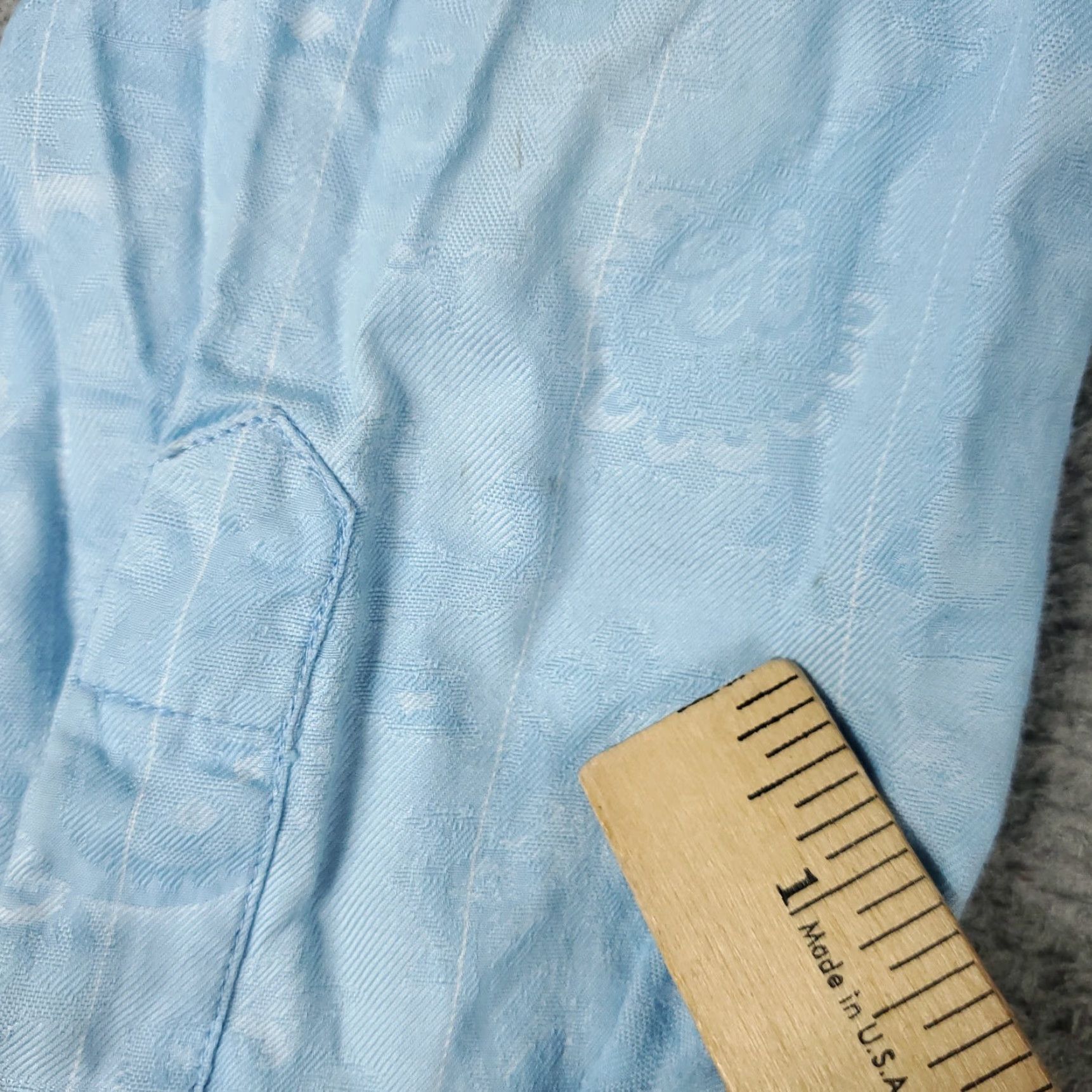 Robert Graham VINTAGE Robert Graham Men's Shirt Adult Large Light Blue Floral Button Up Long Sleeve Size US L / EU 52-54 / 3 - 5 Thumbnail