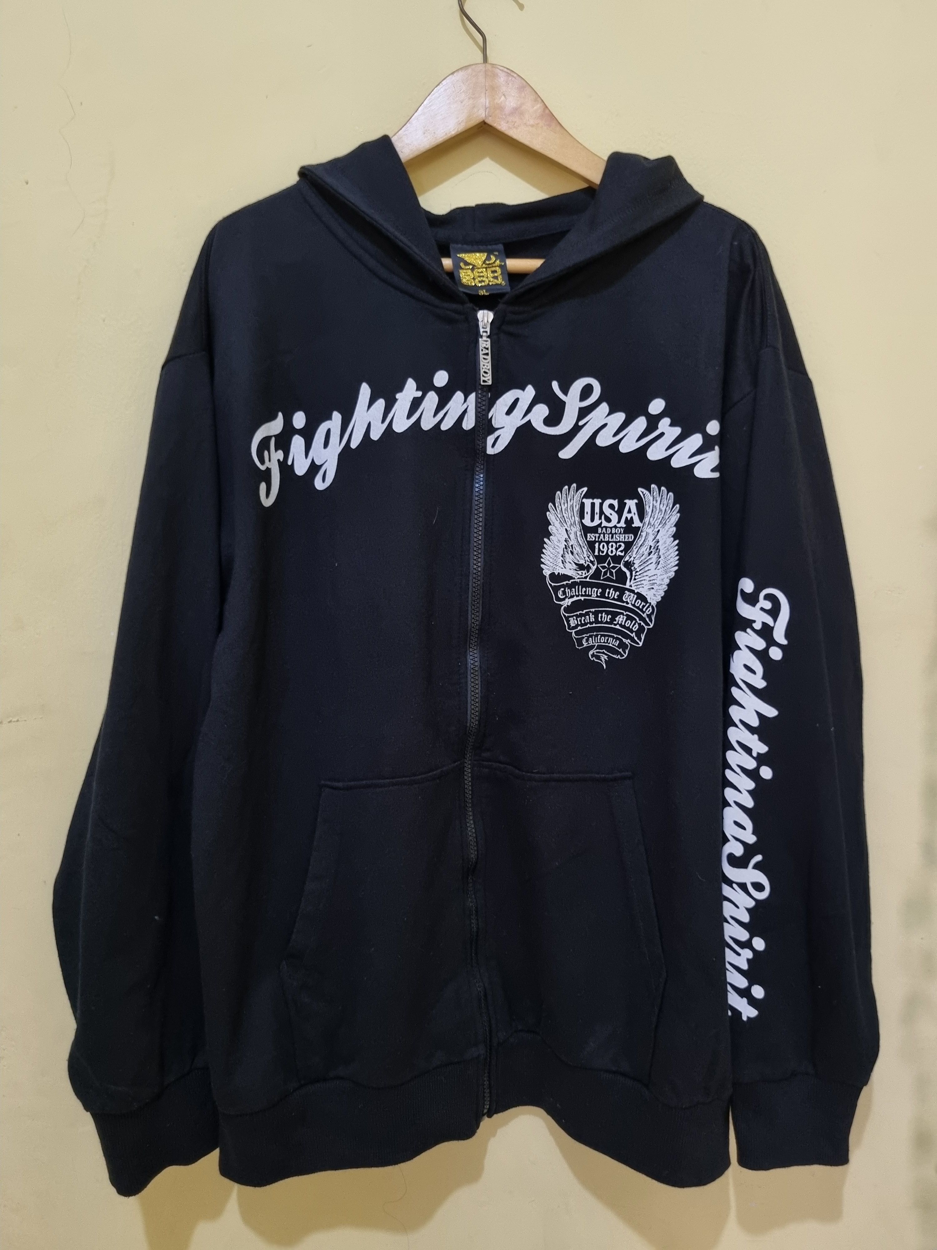 Vintage Y2K Bad boy Fighting Spirit Hoodie Zipper Size US XXL / EU 58 / 5 - 2 Thumbnail