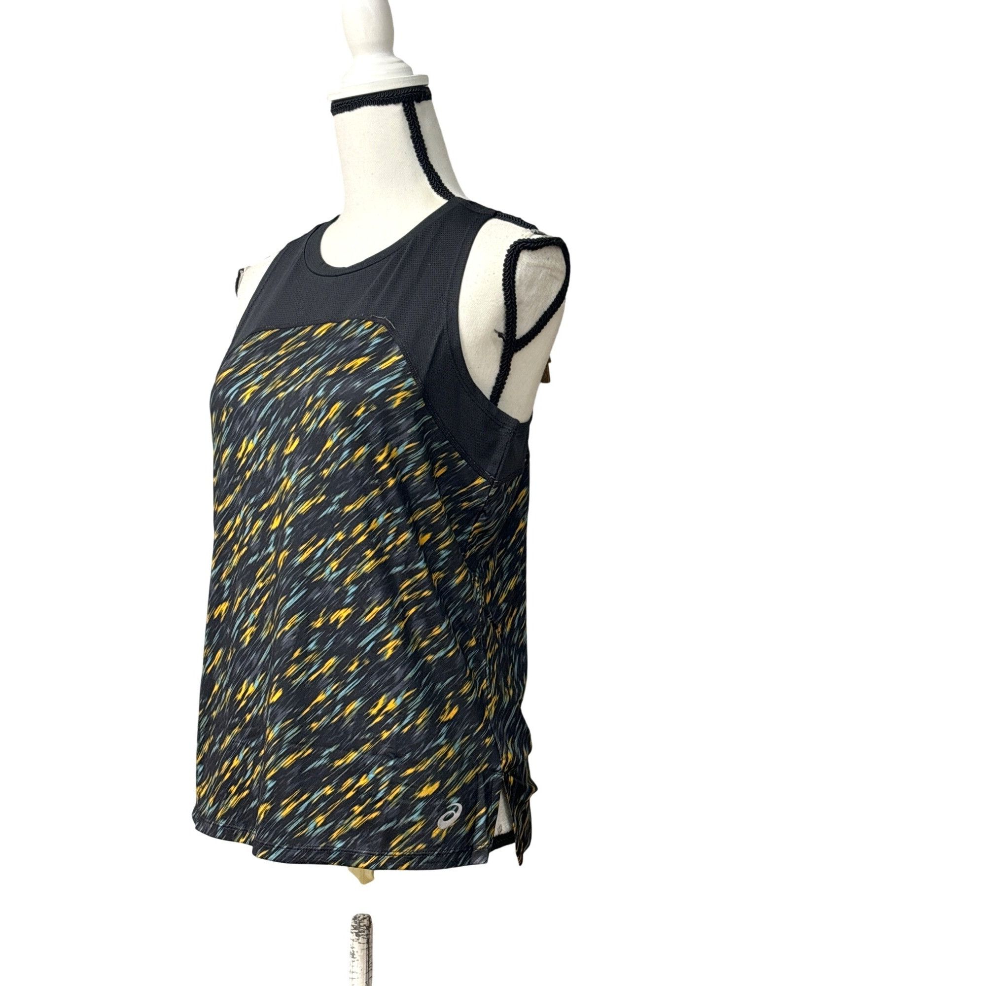 Asics ASICS Women's PR Lyte Running Tank Night Shade/ Sage Print, Size L / US 10 / IT 46 - 2 Thumbnail