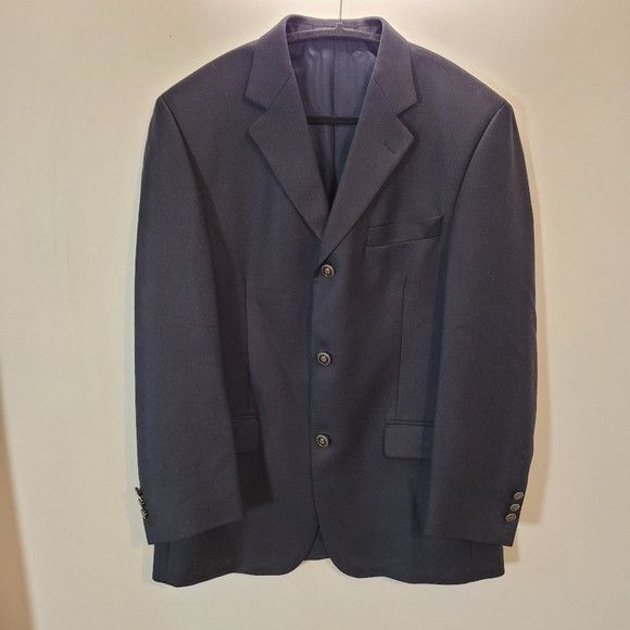 Oscar De La Renta Oscar De La Renta 100% Pure Virgin Wool Vintage Blazer -44 S Size 44S - 3 Thumbnail